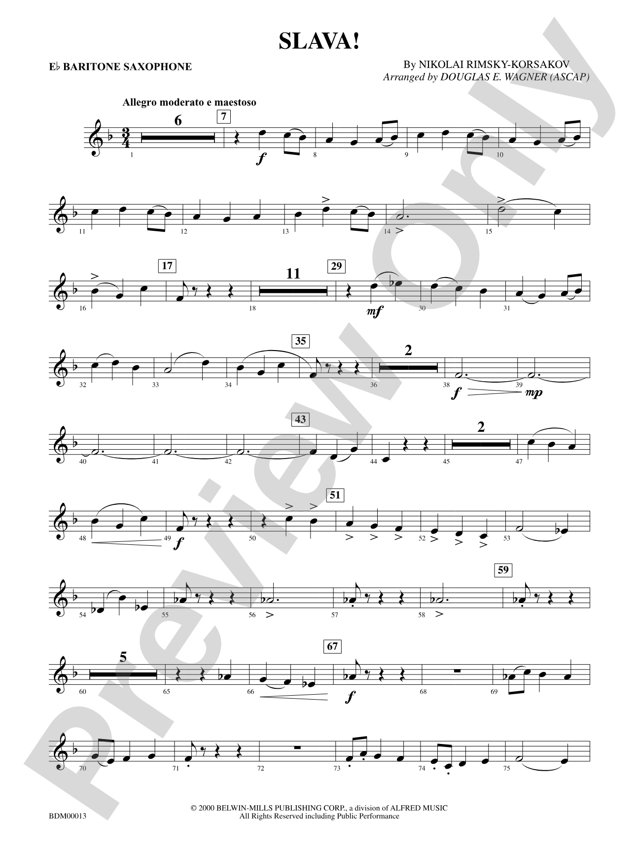 Slava: E-flat Baritone Saxophone