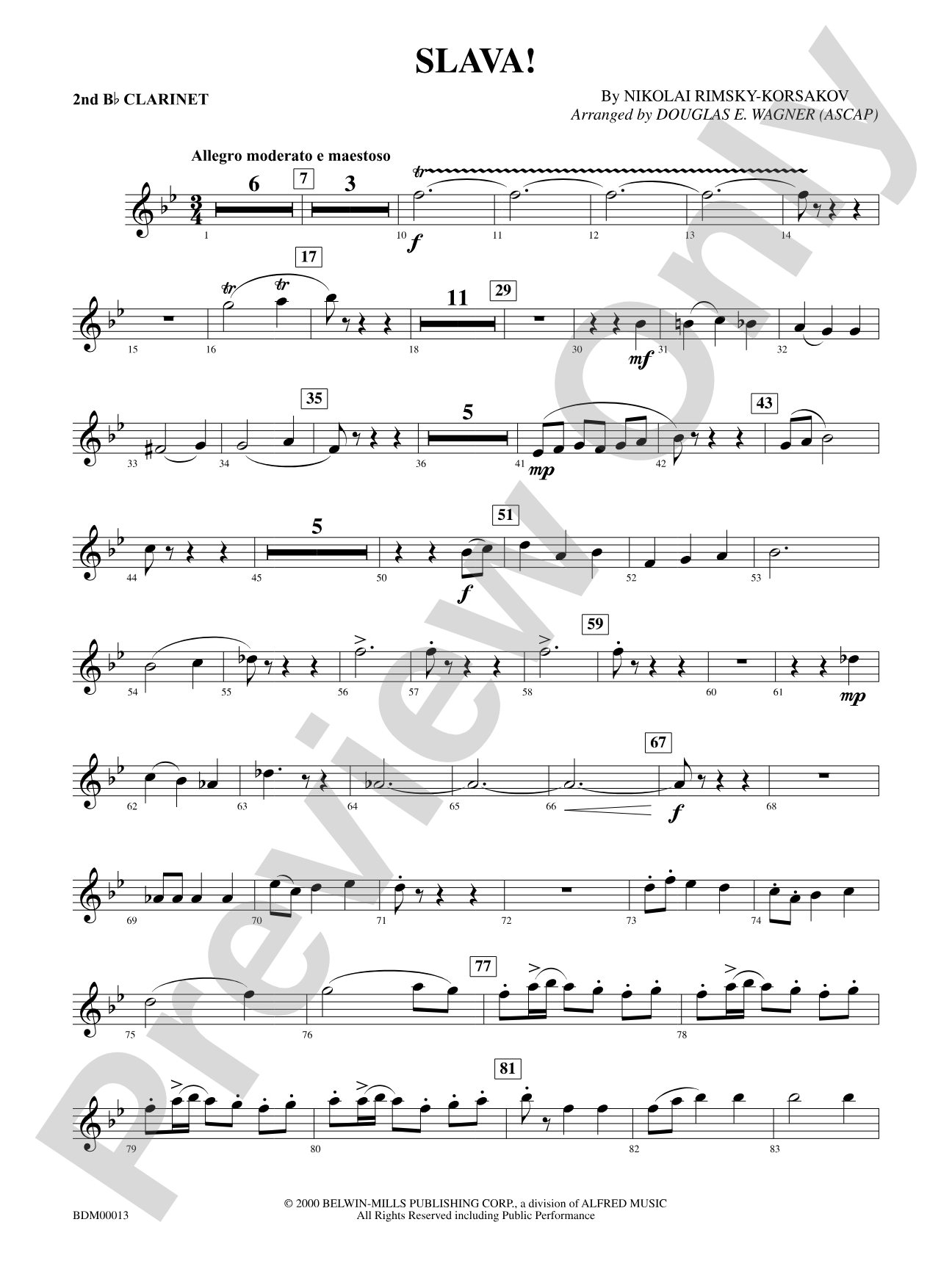 Slava: 2nd B-flat Clarinet