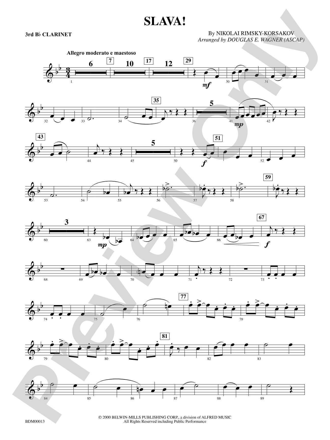Slava: 3rd B-flat Clarinet