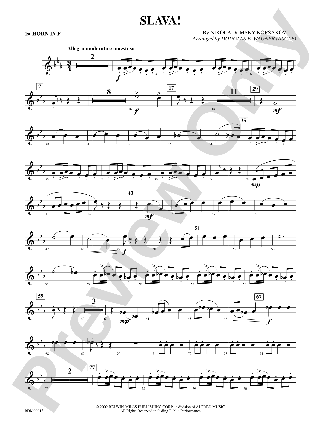 Slava: 1st F Horn