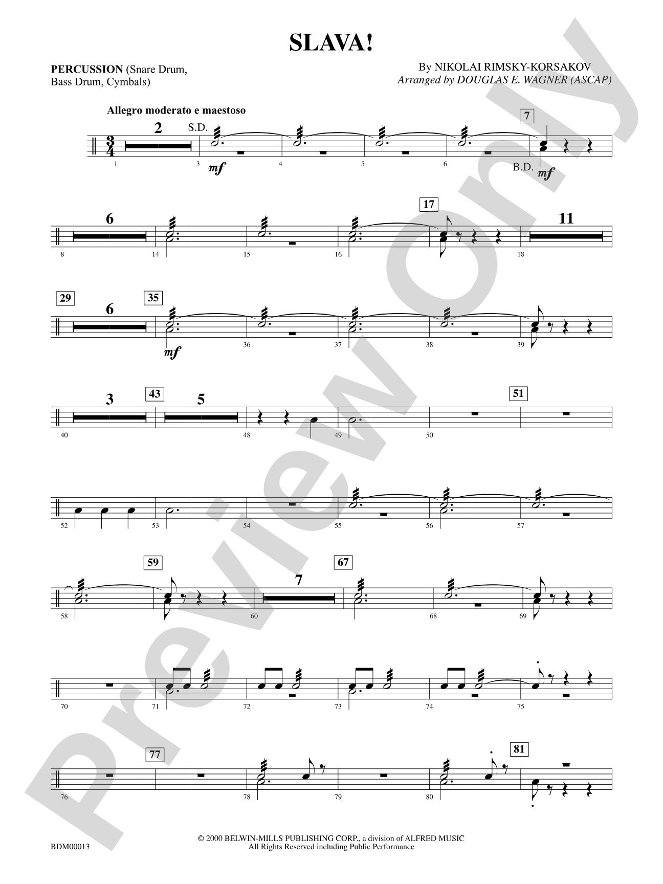 Slava: 1st Percussion