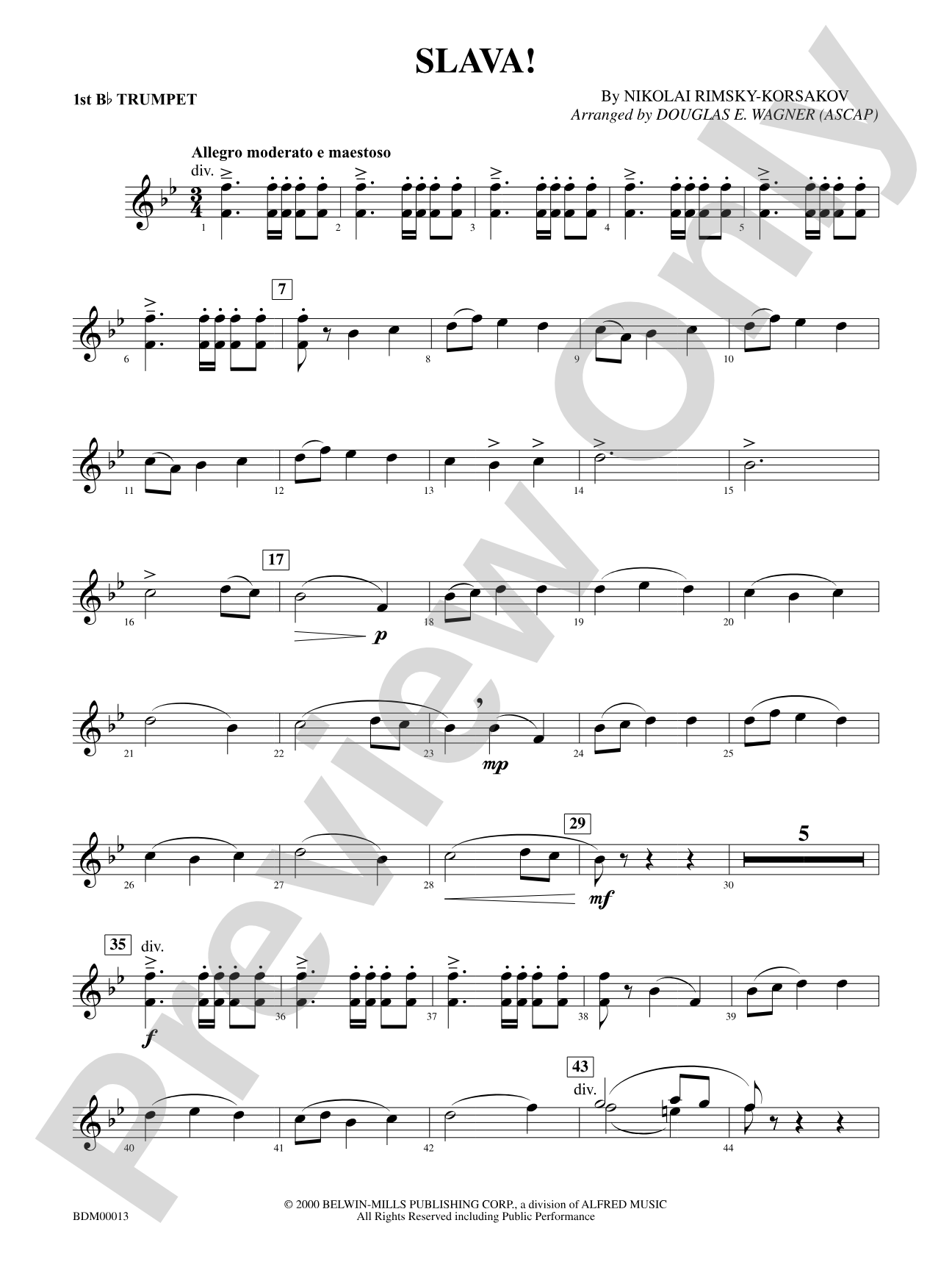 Slava: 1st B-flat Trumpet