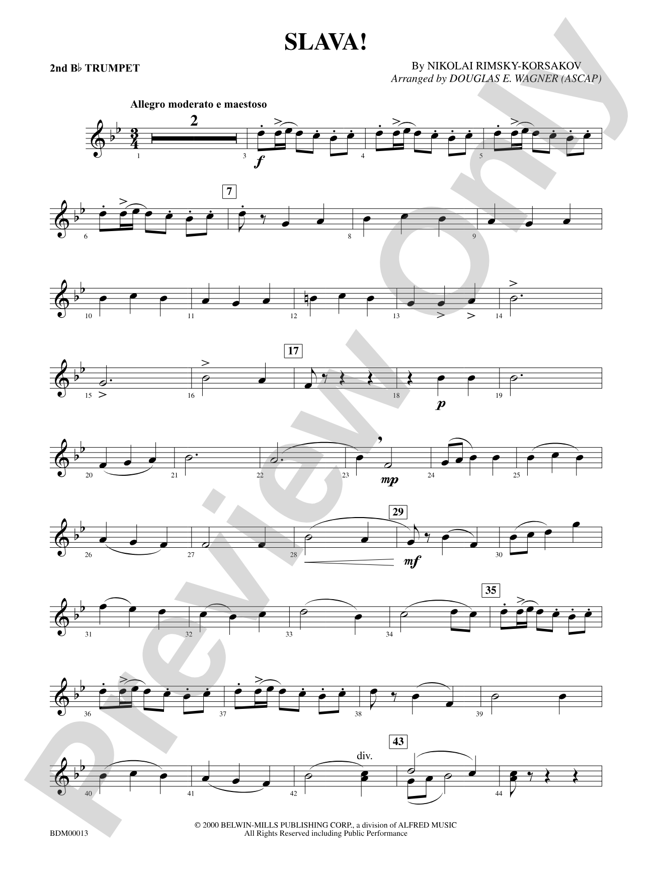 Slava: 2nd B-flat Trumpet