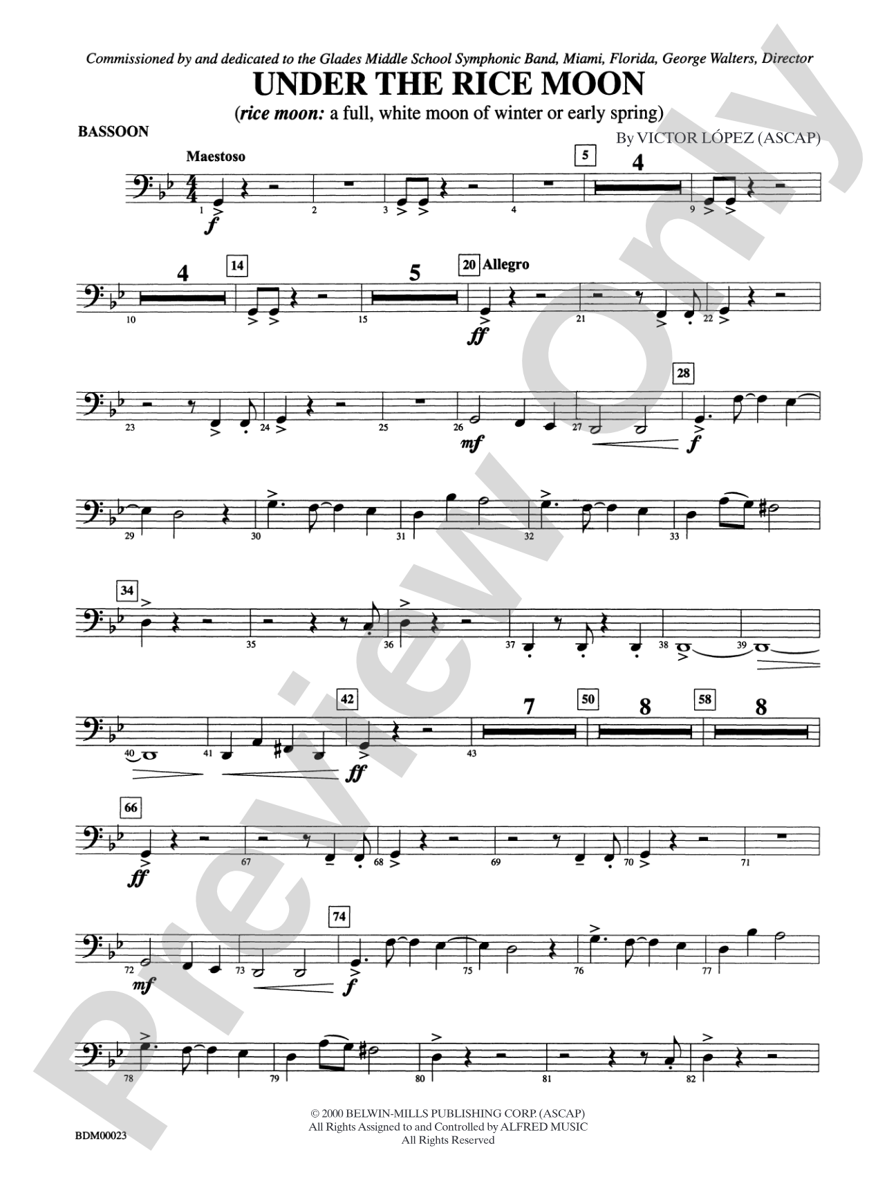 Under the Rice Moon: Bassoon