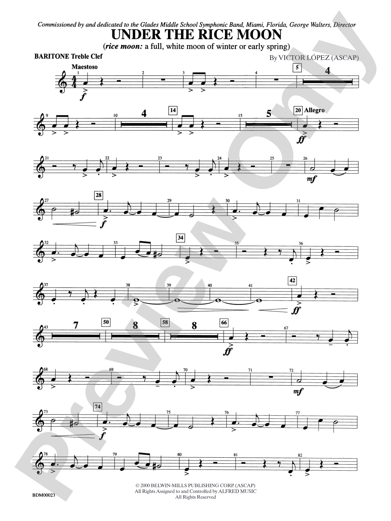 Under the Rice Moon: Baritone T.C.