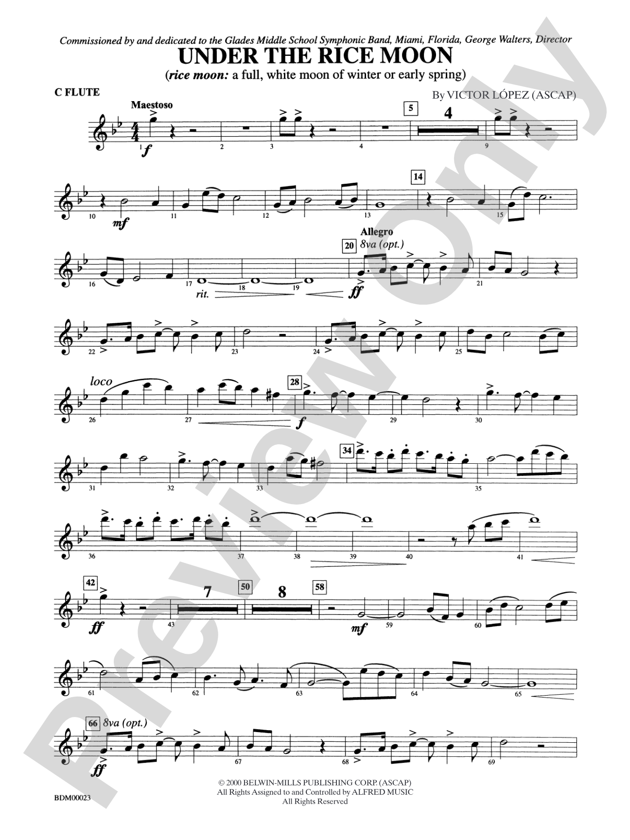 Under the Rice Moon: Flute