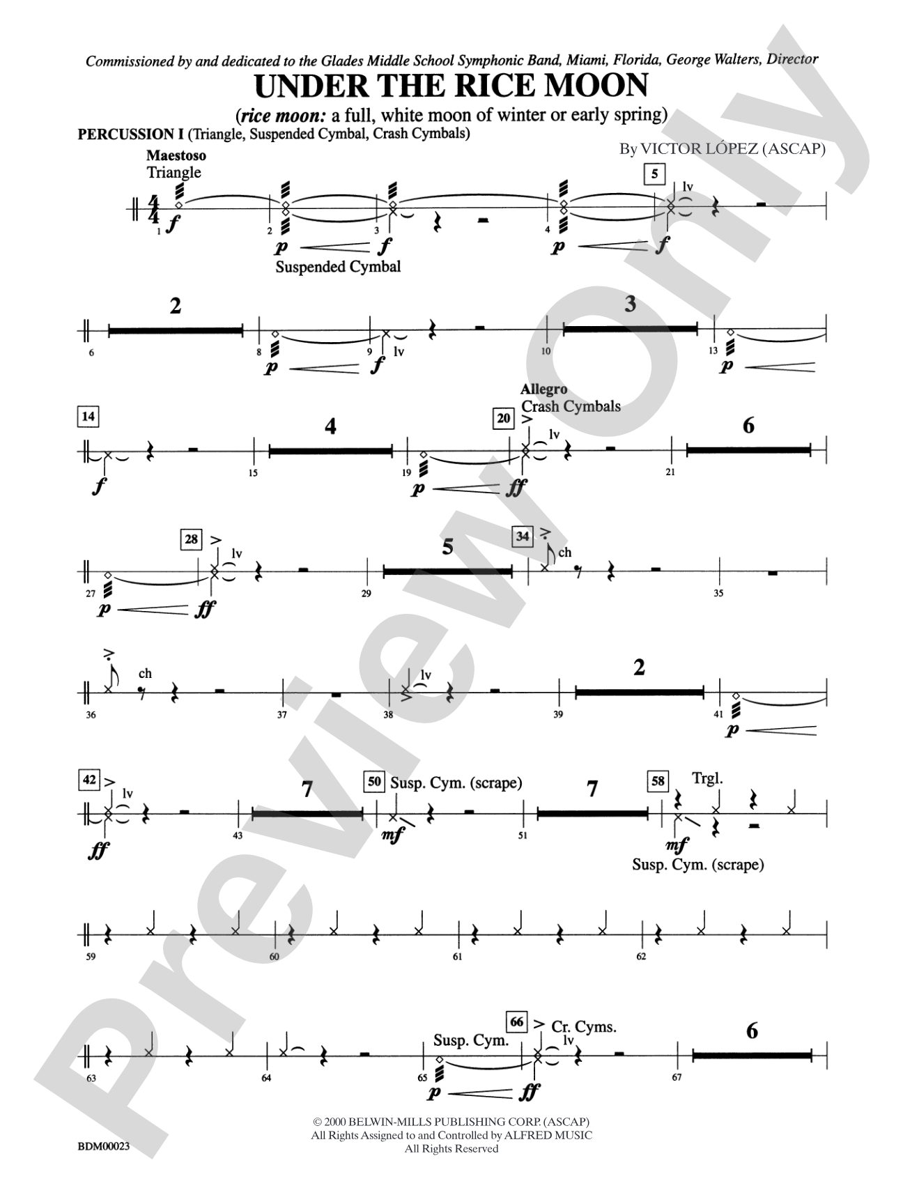 Under the Rice Moon: 1st Percussion