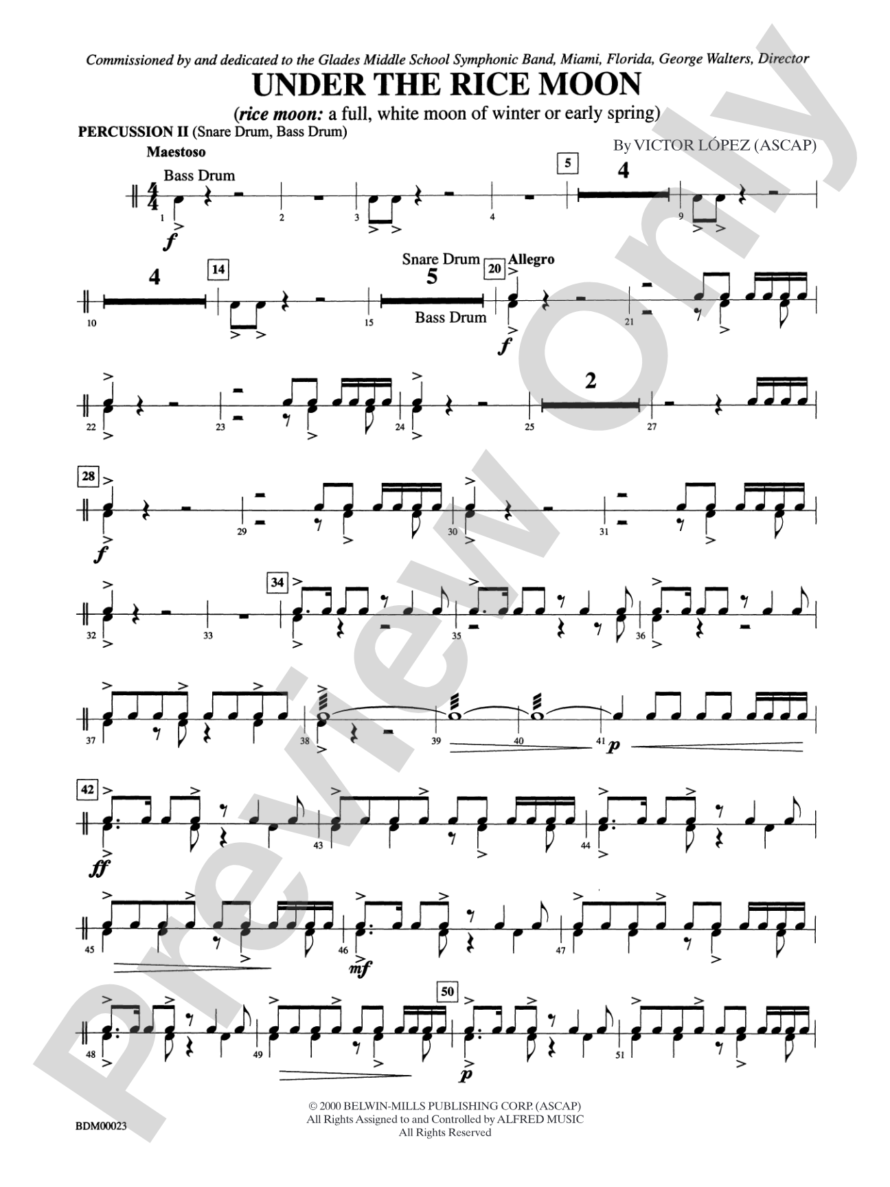 Under the Rice Moon: 2nd Percussion