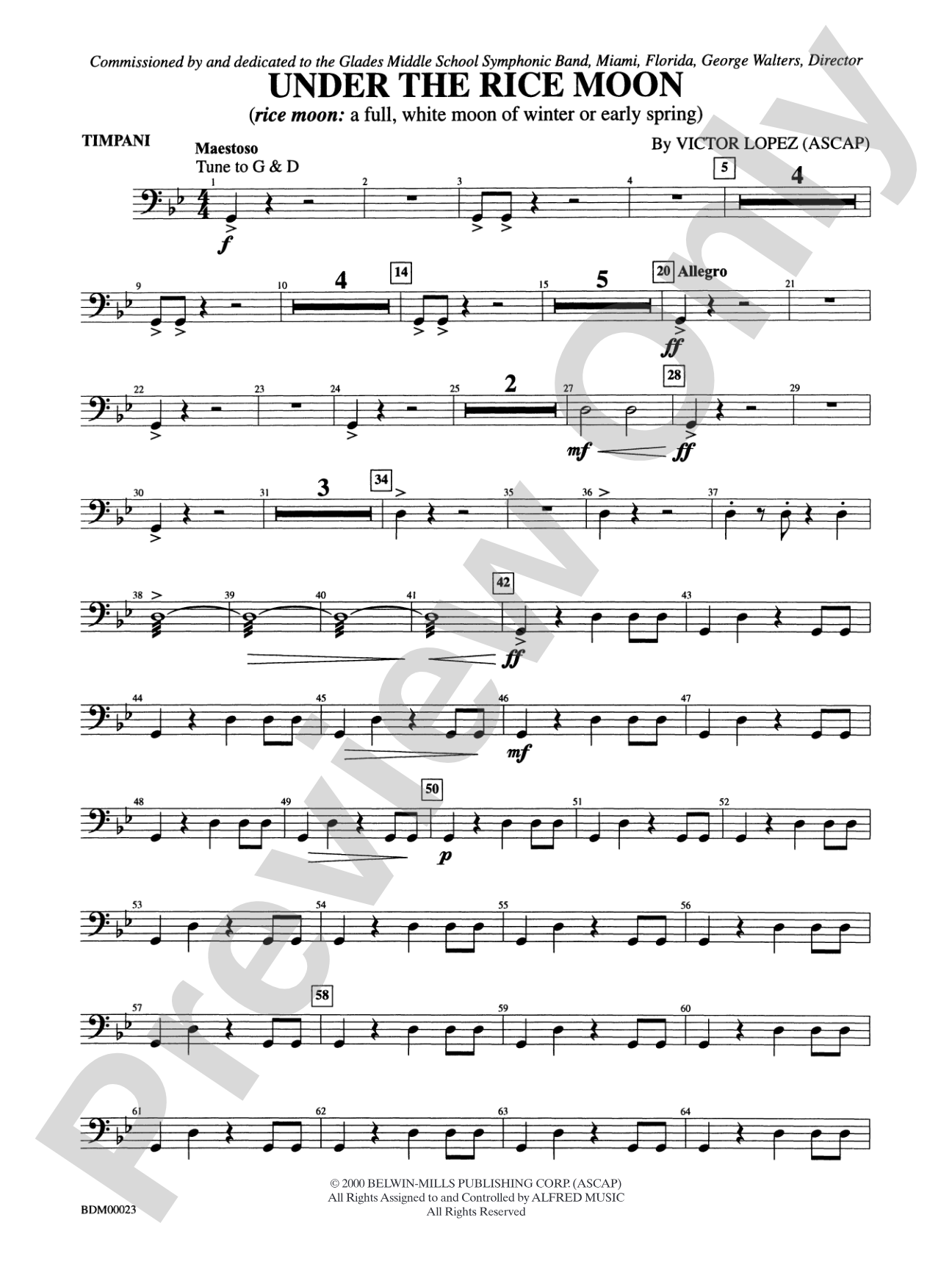 Under the Rice Moon: Timpani