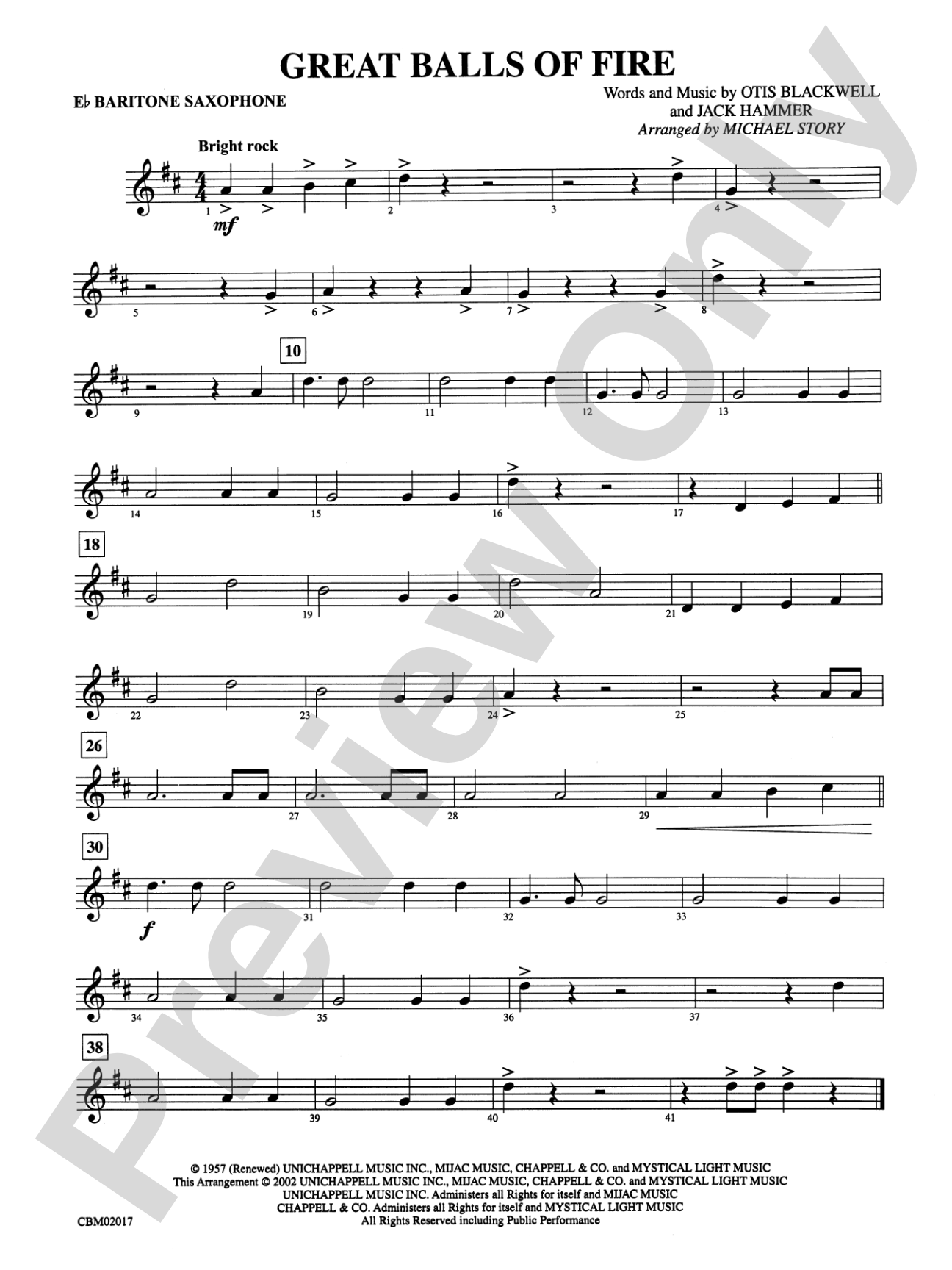 Great Balls of Fire: E-flat Baritone Saxophone