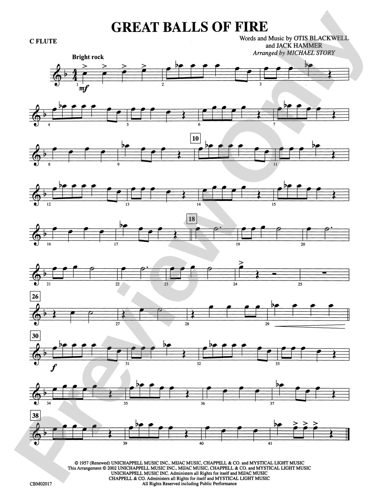 Great Balls of Fire: Flute