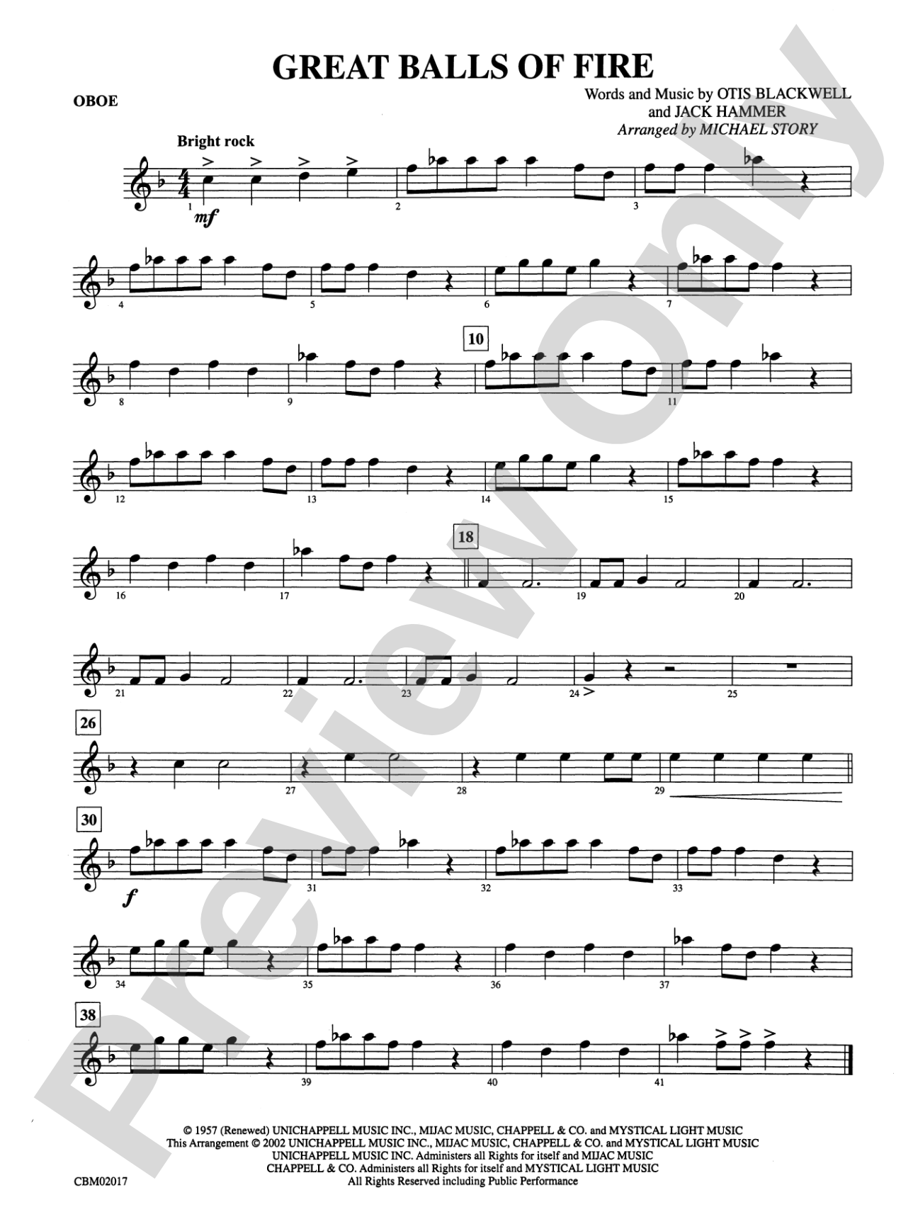 Great Balls of Fire: Oboe