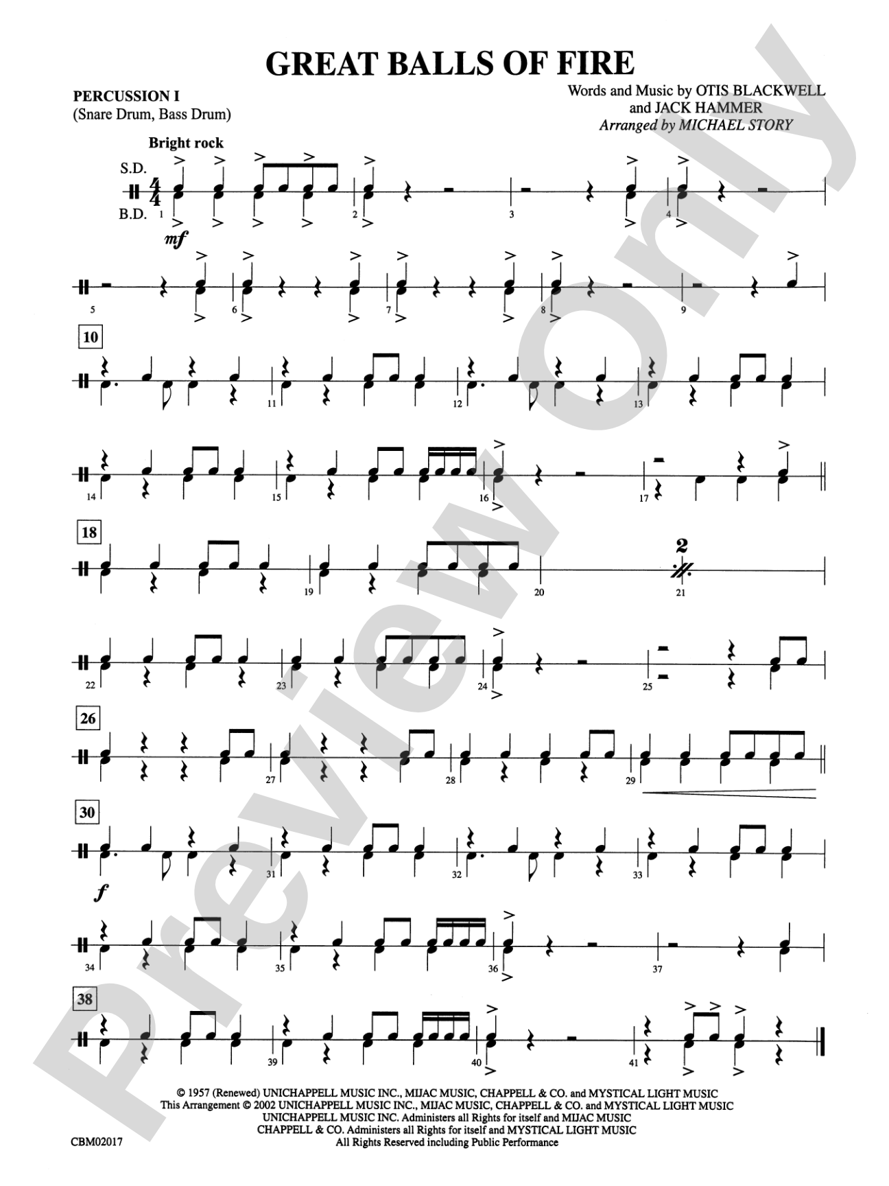 Great Balls of Fire: 1st Percussion