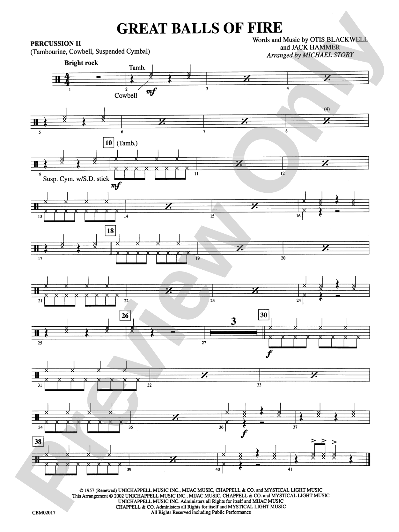 Great Balls of Fire: 2nd Percussion