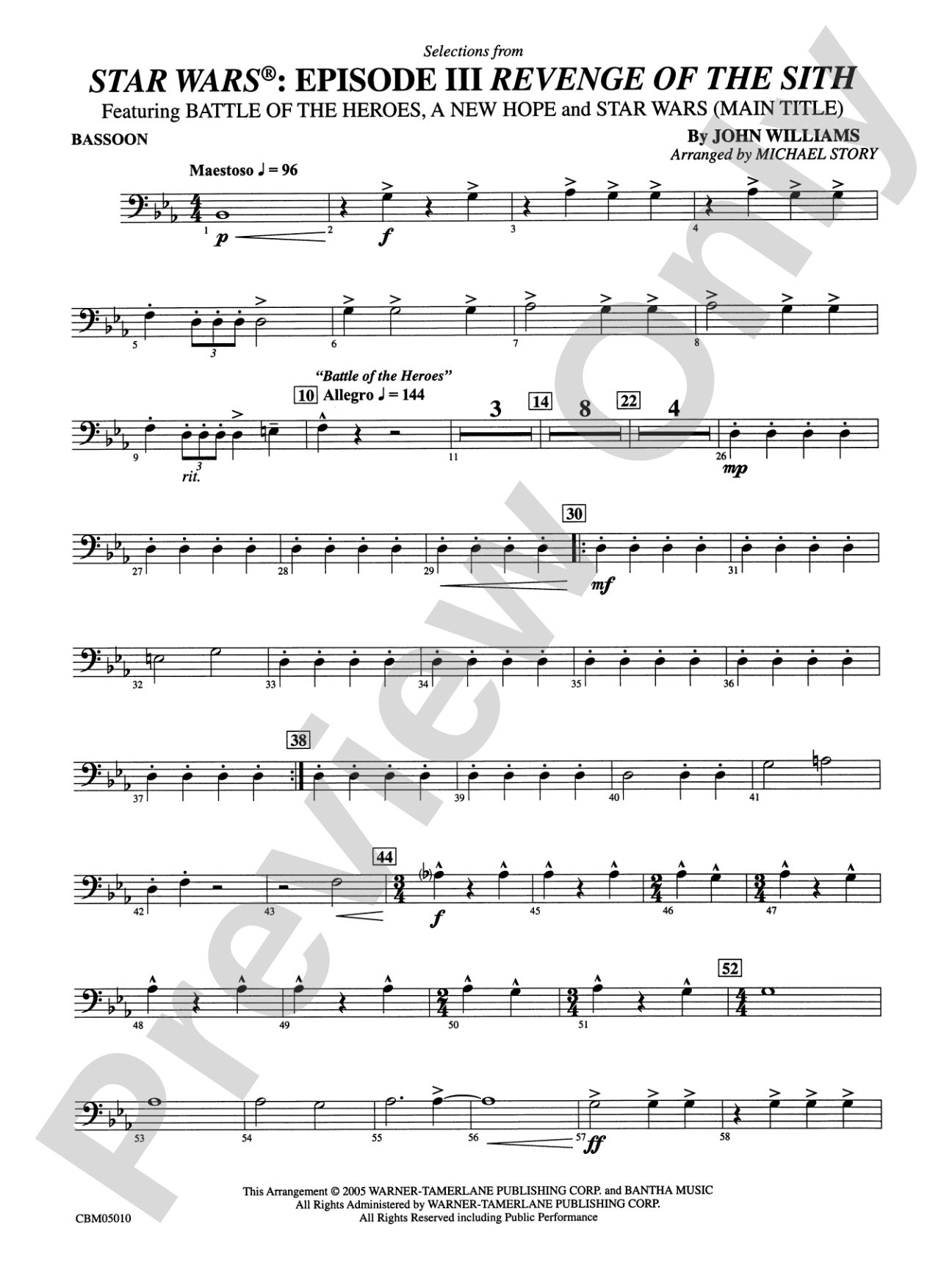 Star Wars®: Episode III Revenge of the Sith: Bassoon