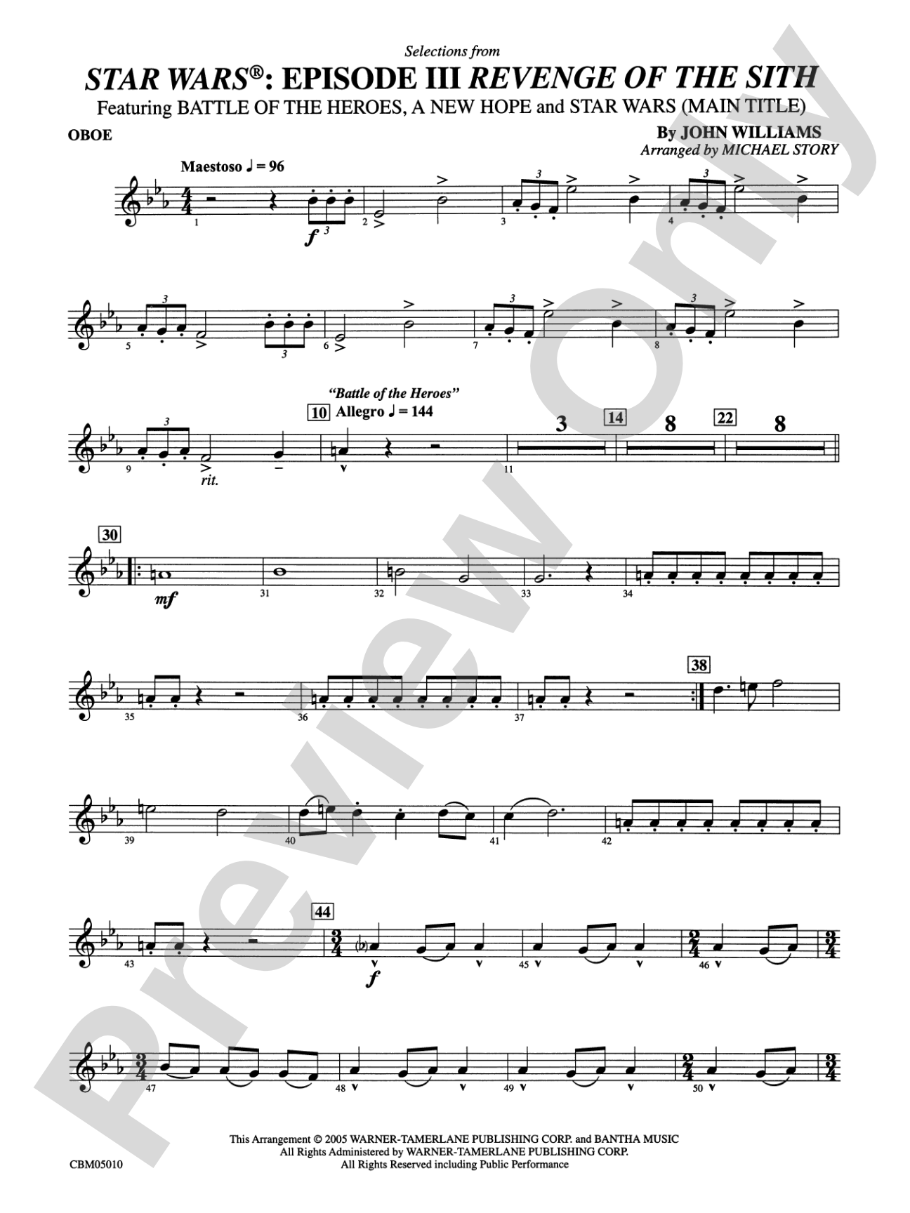 Star Wars®: Episode III Revenge of the Sith: Oboe