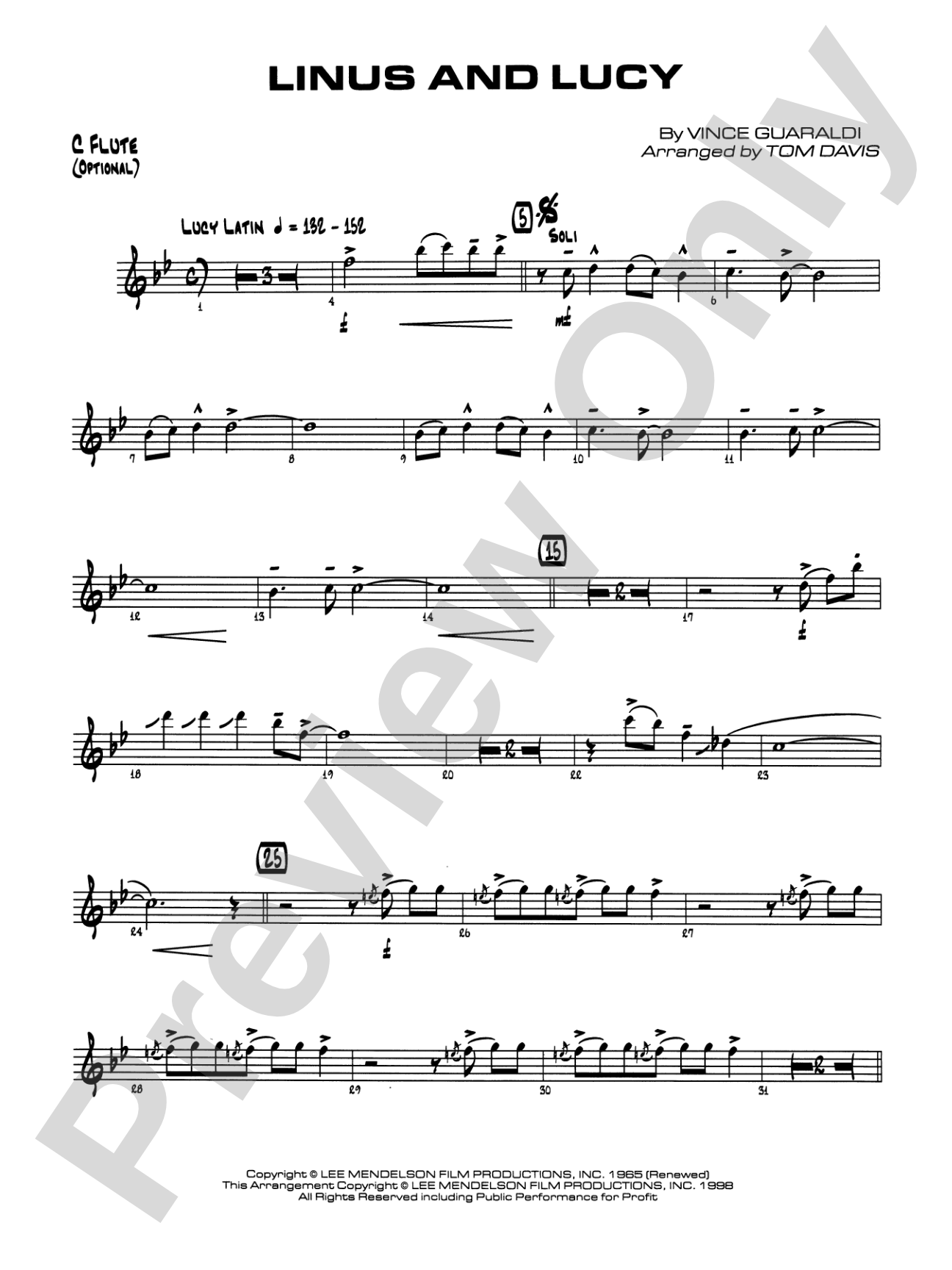 Linus and Lucy: Flute