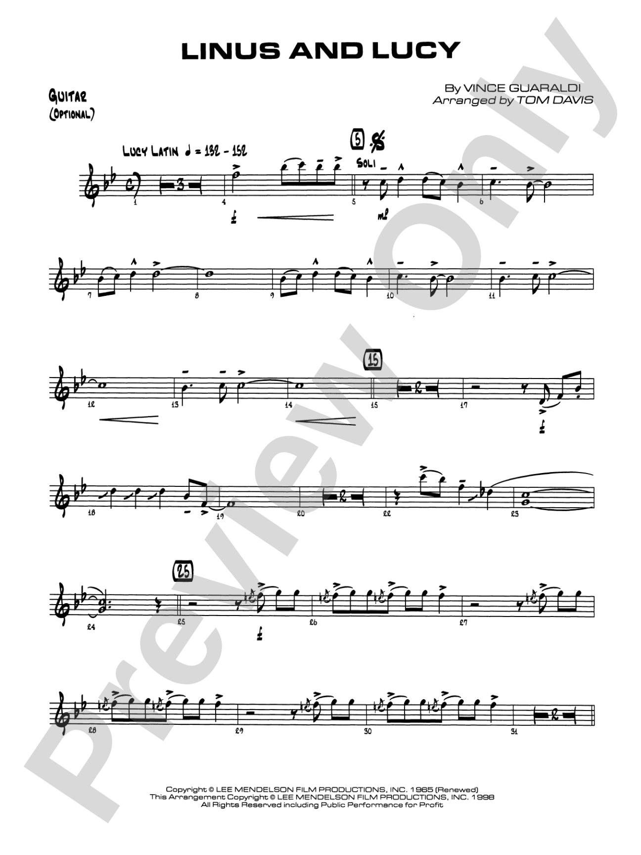 Linus and Lucy: Guitar