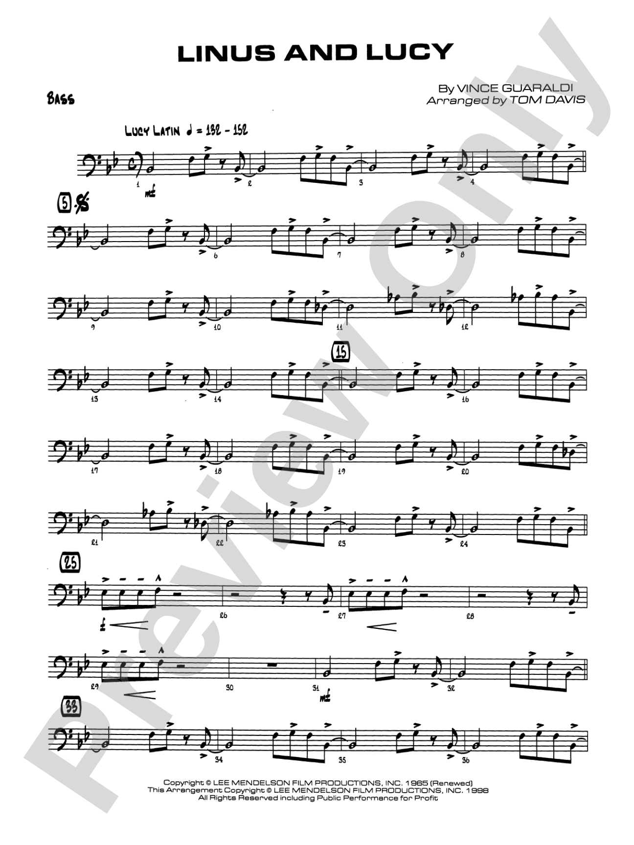 Linus and Lucy: String Bass