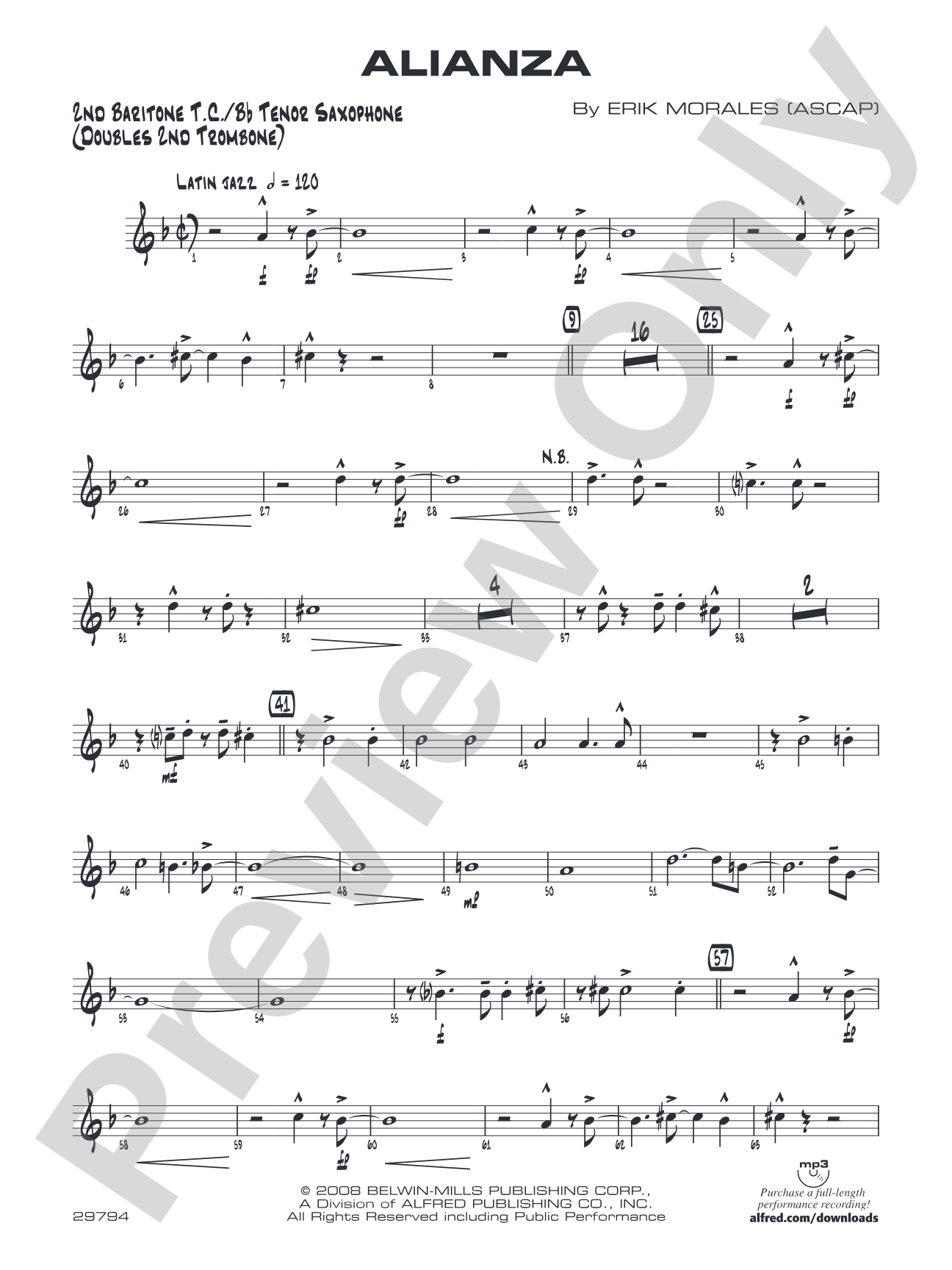Alianza: 2nd Baritone T.C.