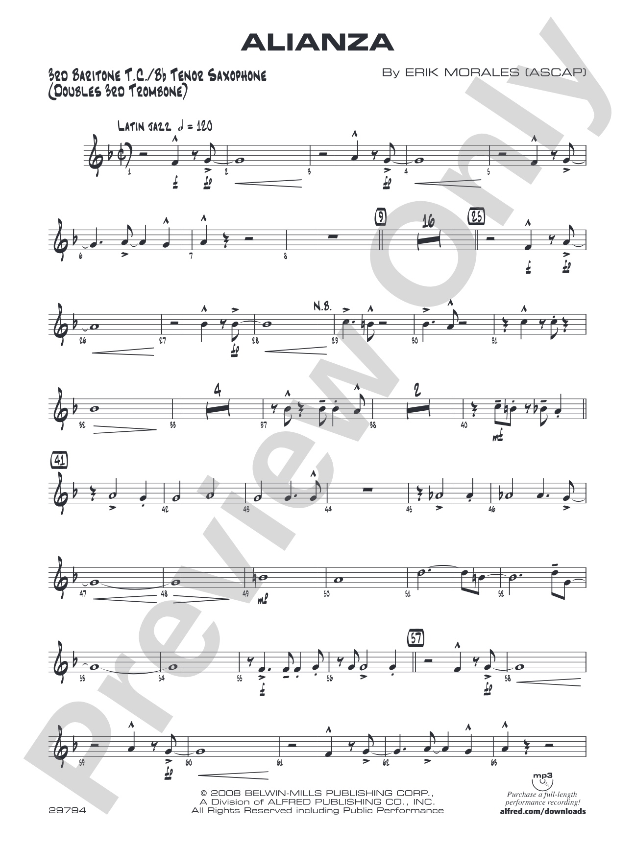 Alianza: 3rd Baritone T.C.
