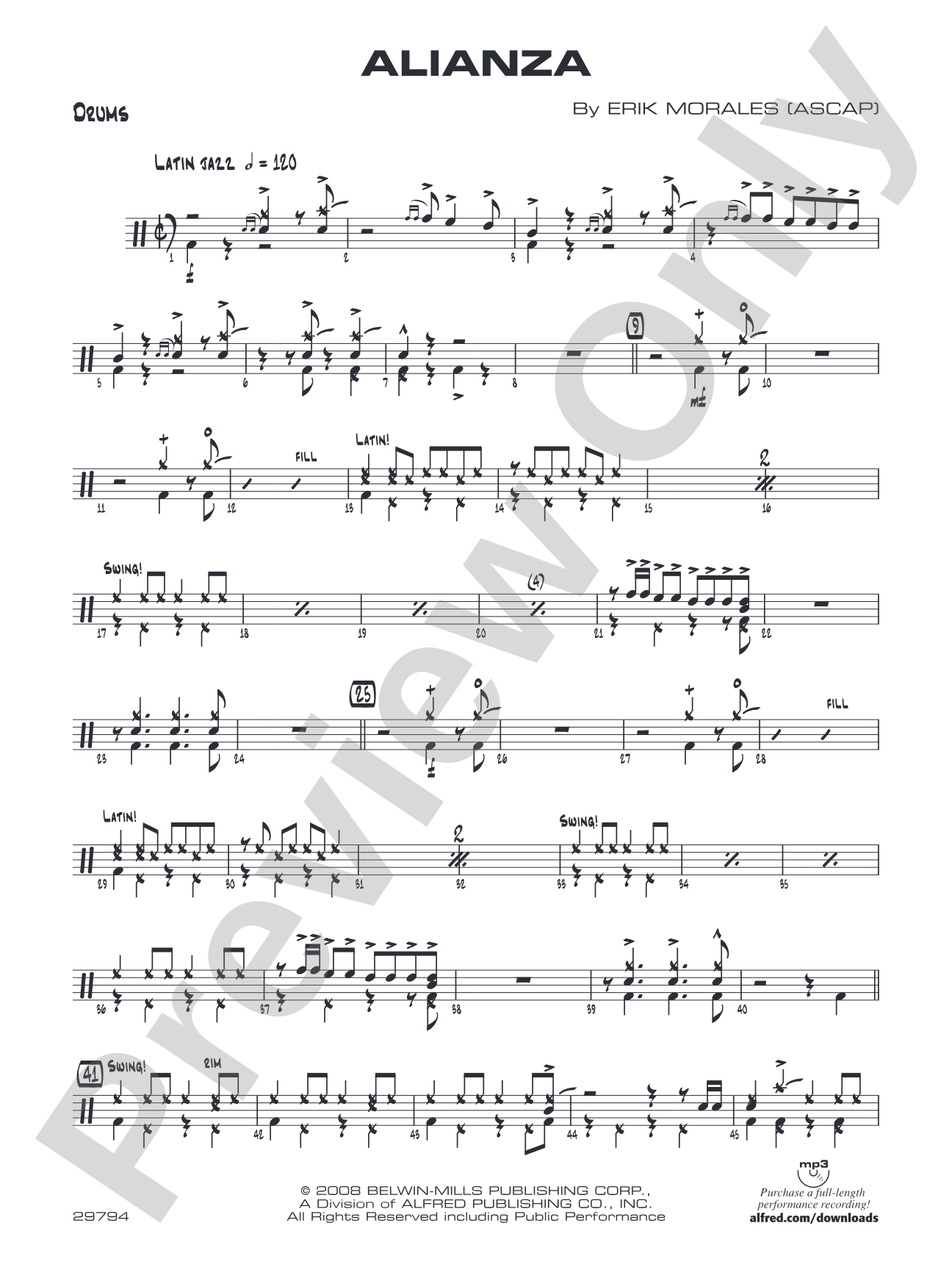 Alianza: Drums