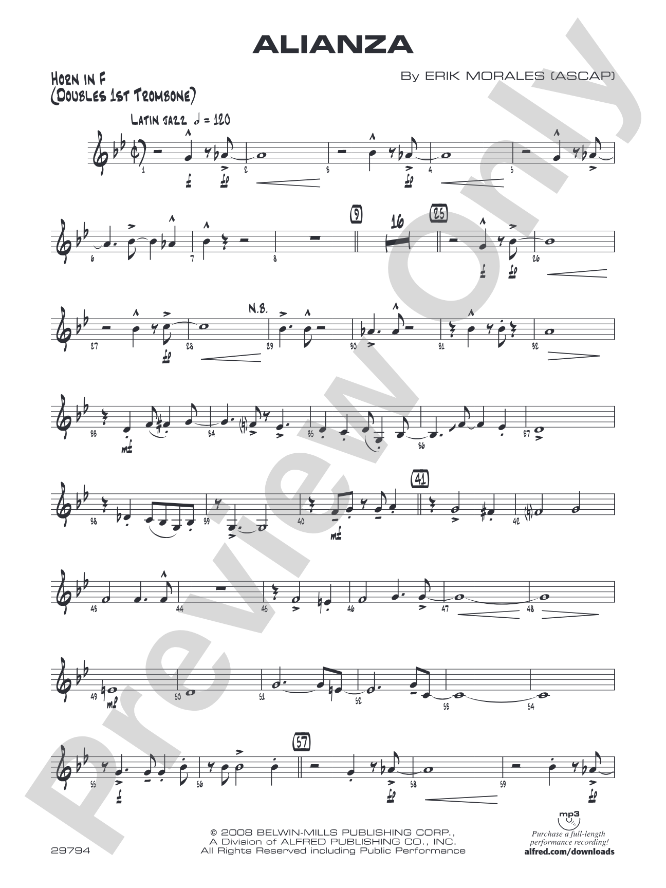 Alianza: 1st F Horn