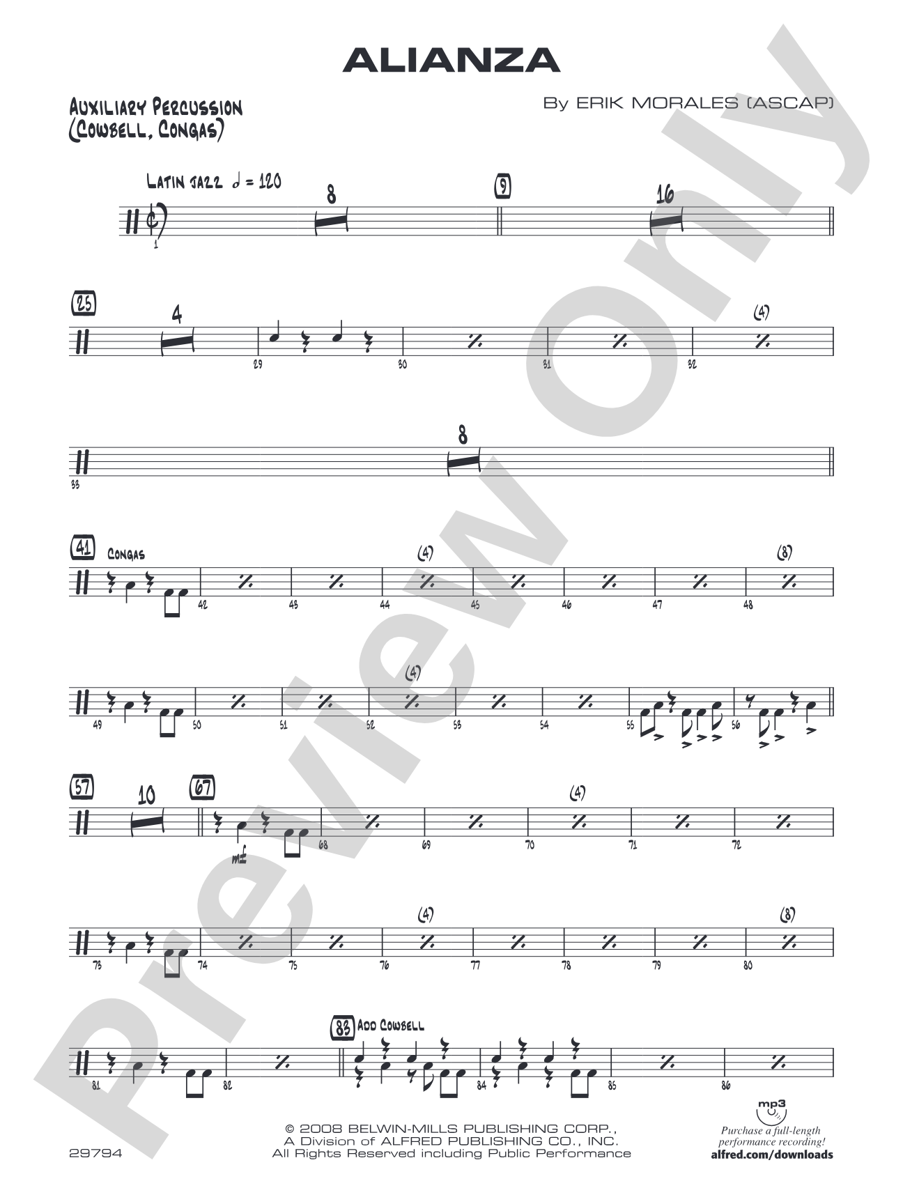 Alianza: 1st Percussion