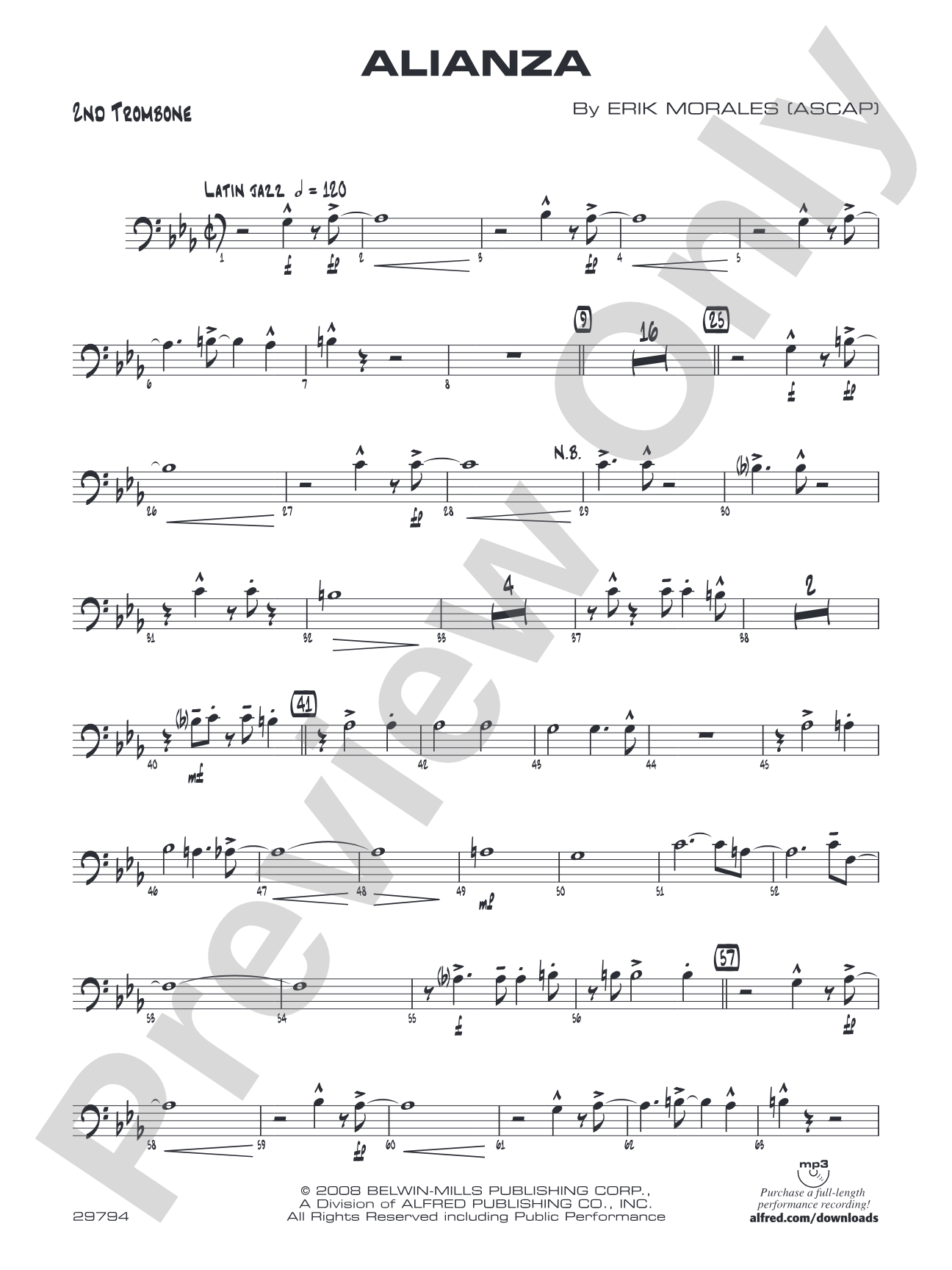 Alianza: 2nd Trombone