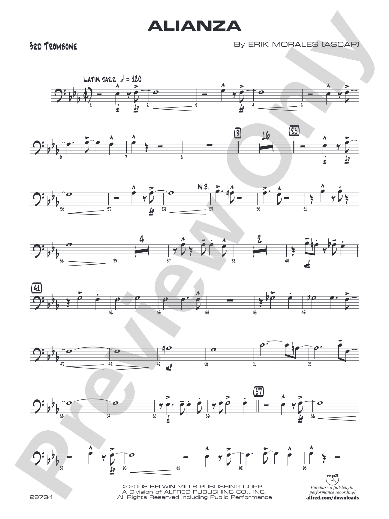 Alianza: 3rd Trombone
