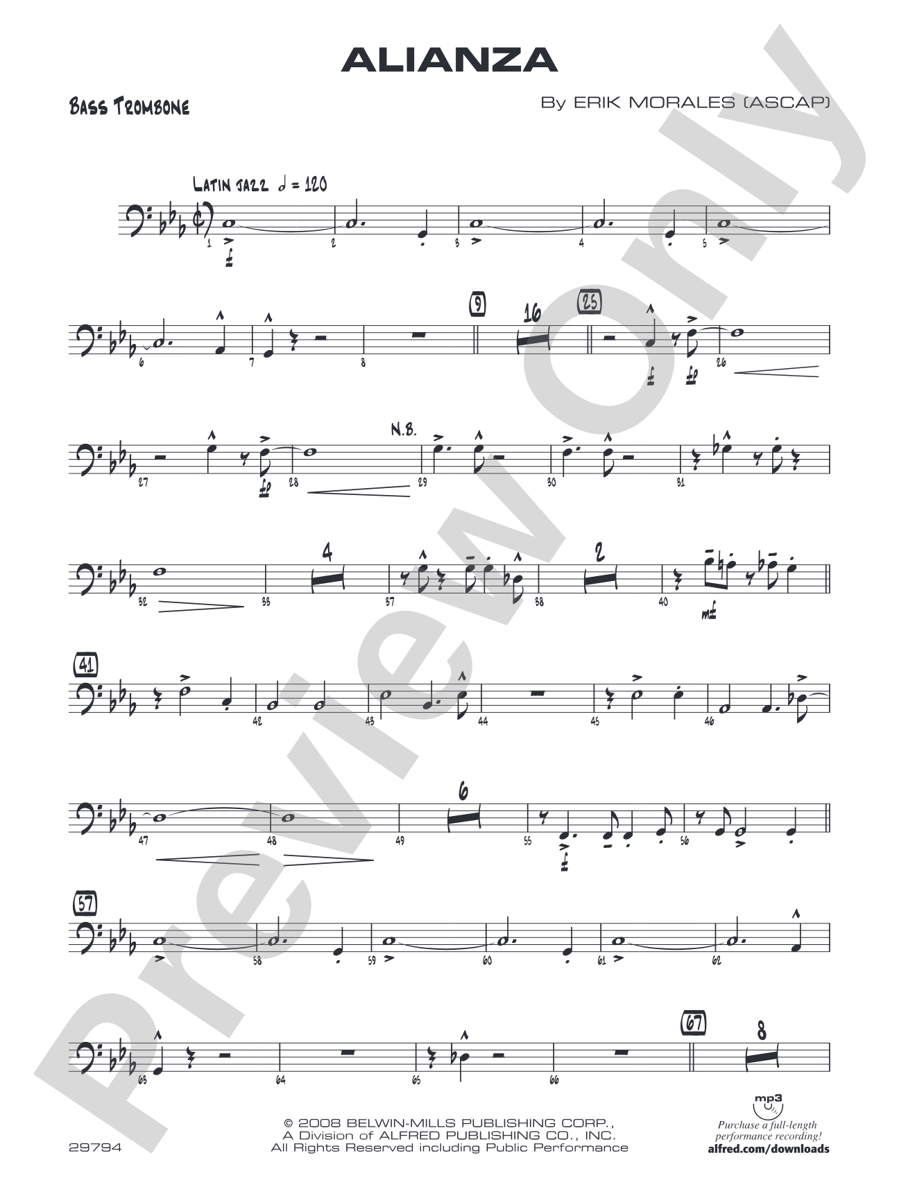 Alianza: 4th Trombone