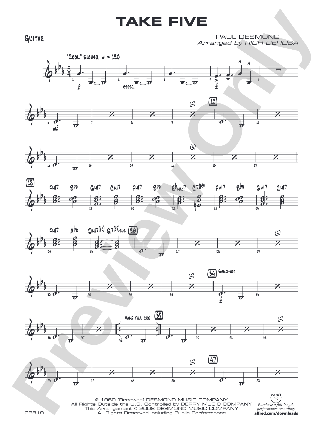 Take Five: Guitar