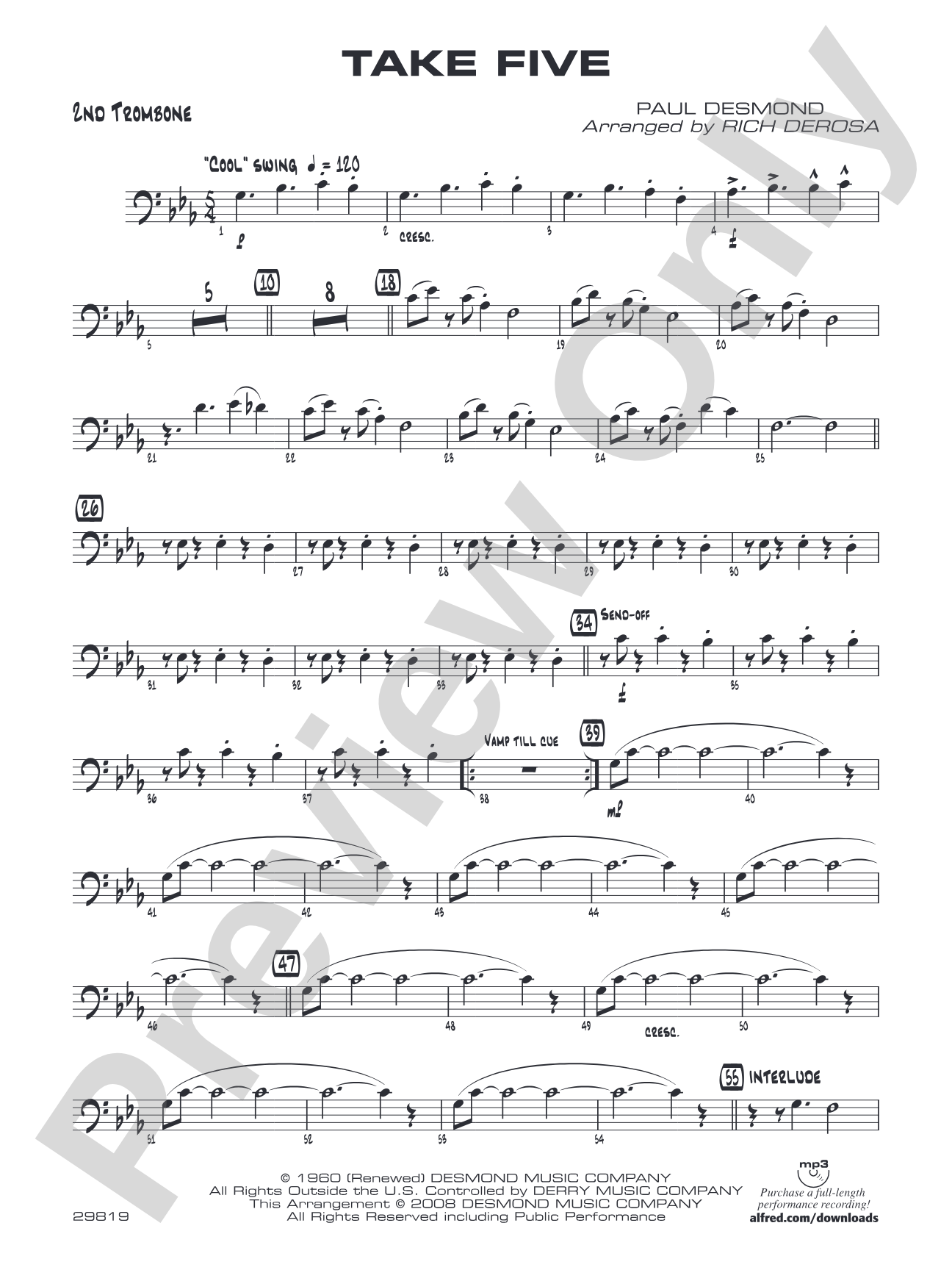 Take Five: 2nd Trombone