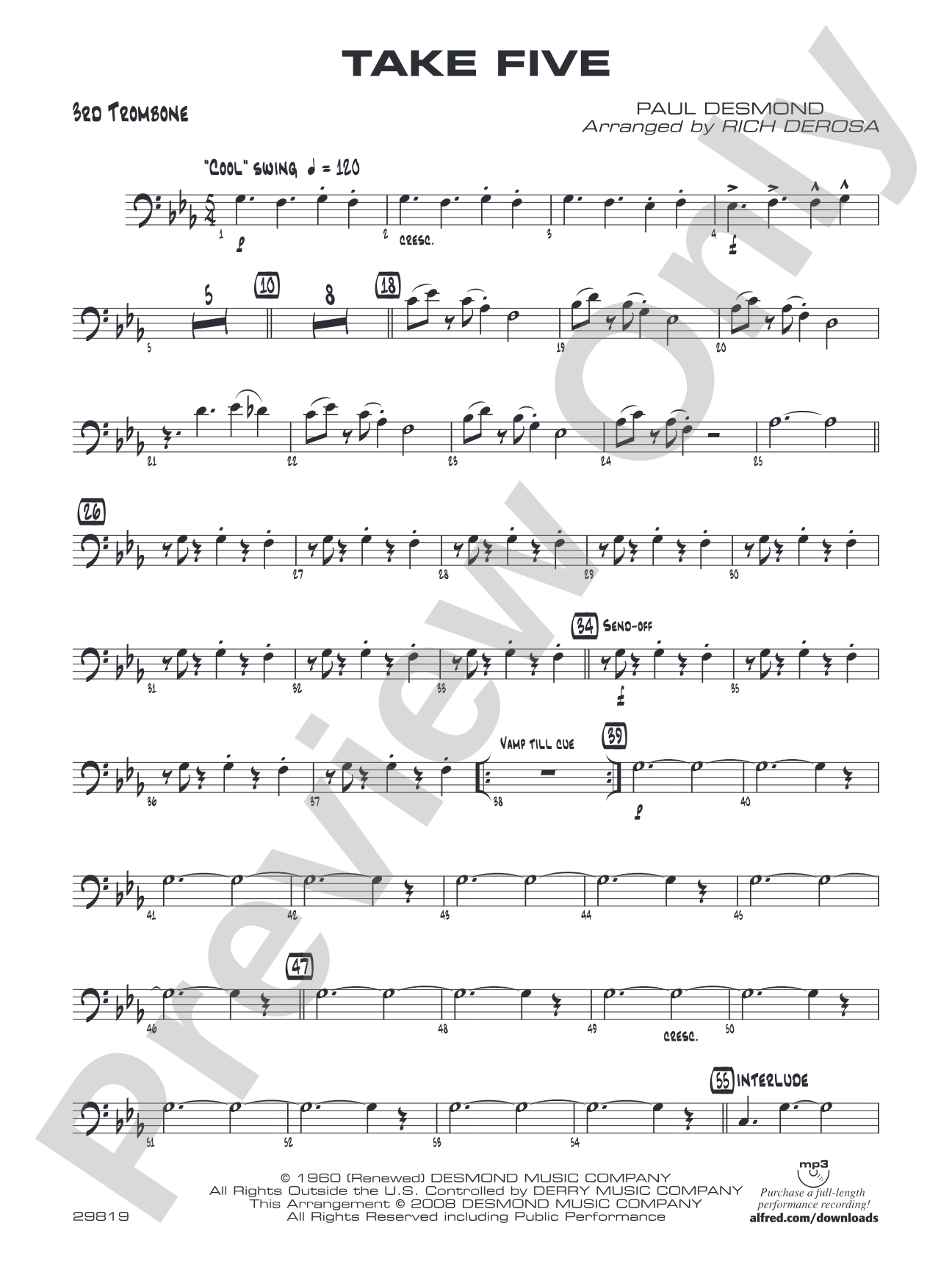 Take Five: 3rd Trombone