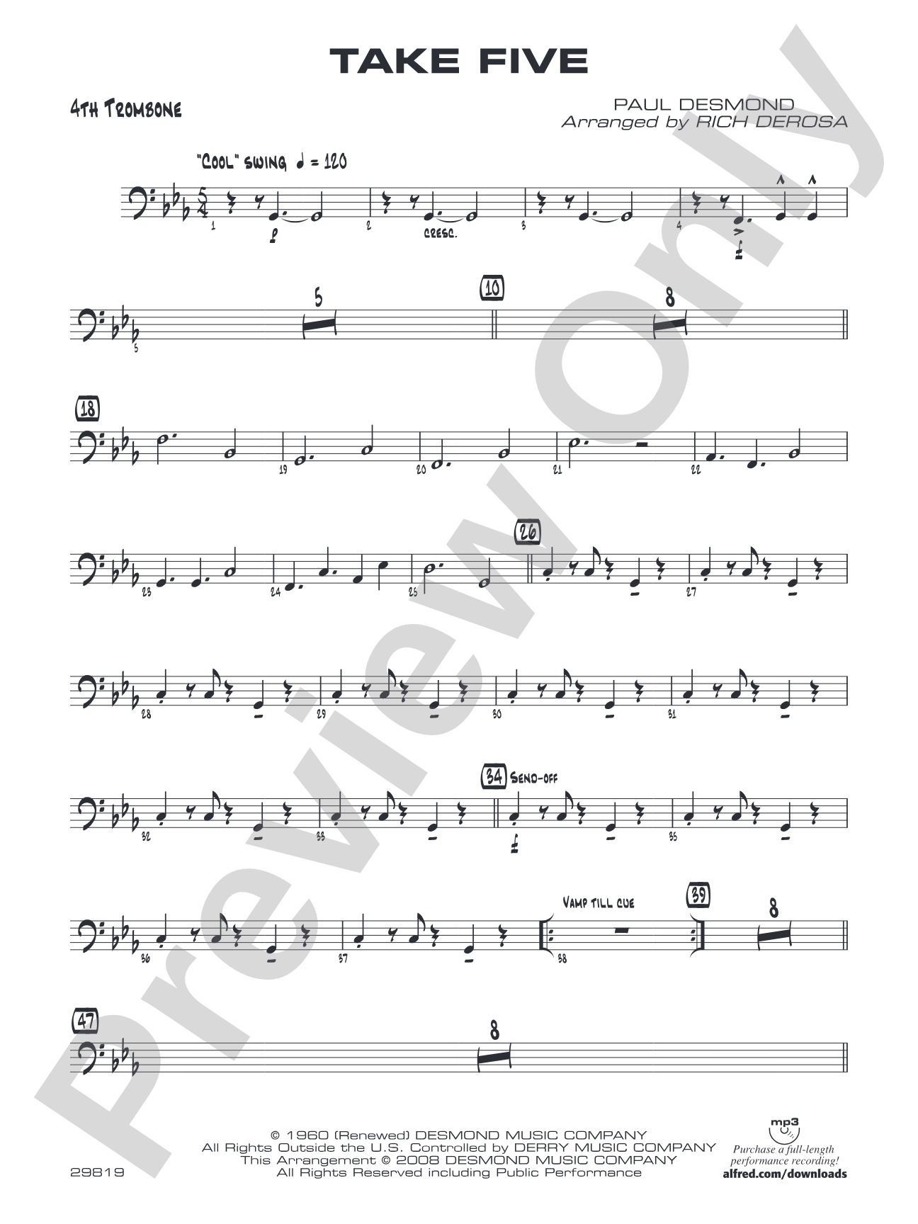 Take Five: 4th Trombone