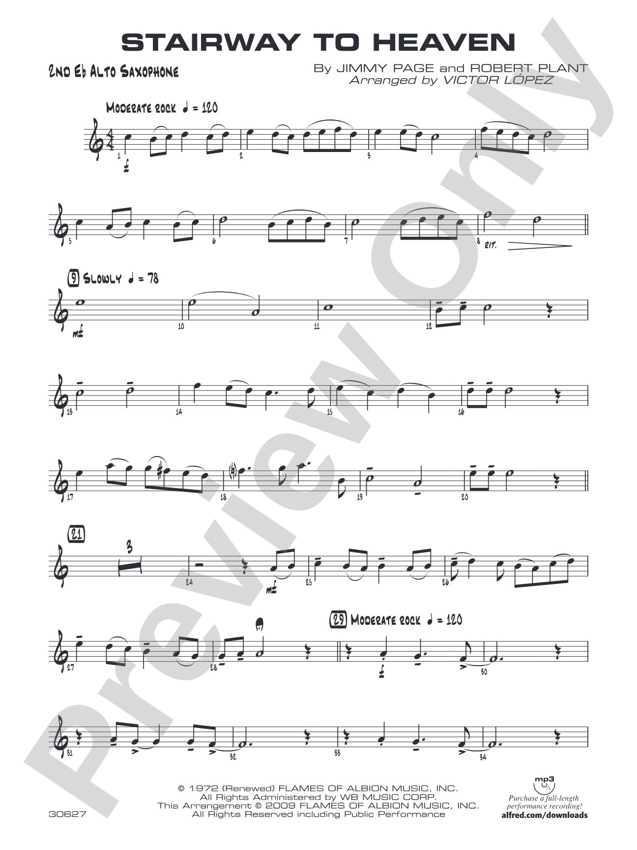 Stairway to Heaven: 2nd E-flat Alto Saxophone