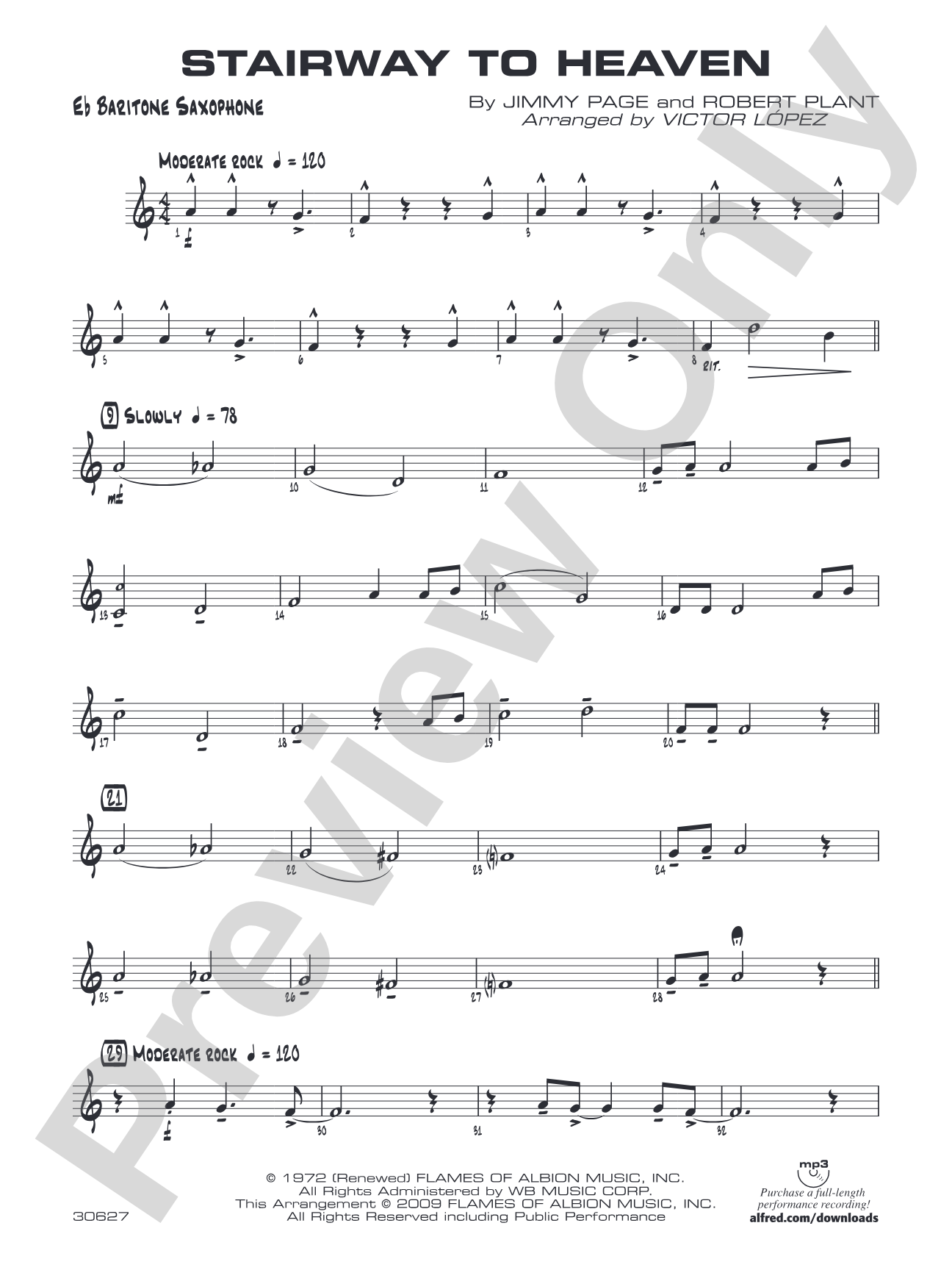 Stairway to Heaven: E-flat Baritone Saxophone