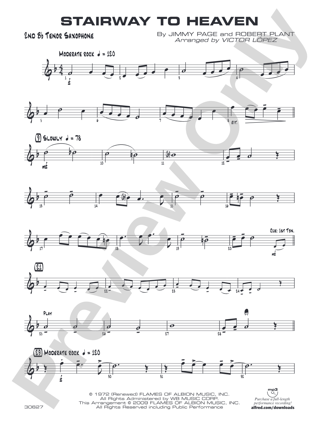 Stairway to Heaven: 2nd B-flat Tenor Saxophone