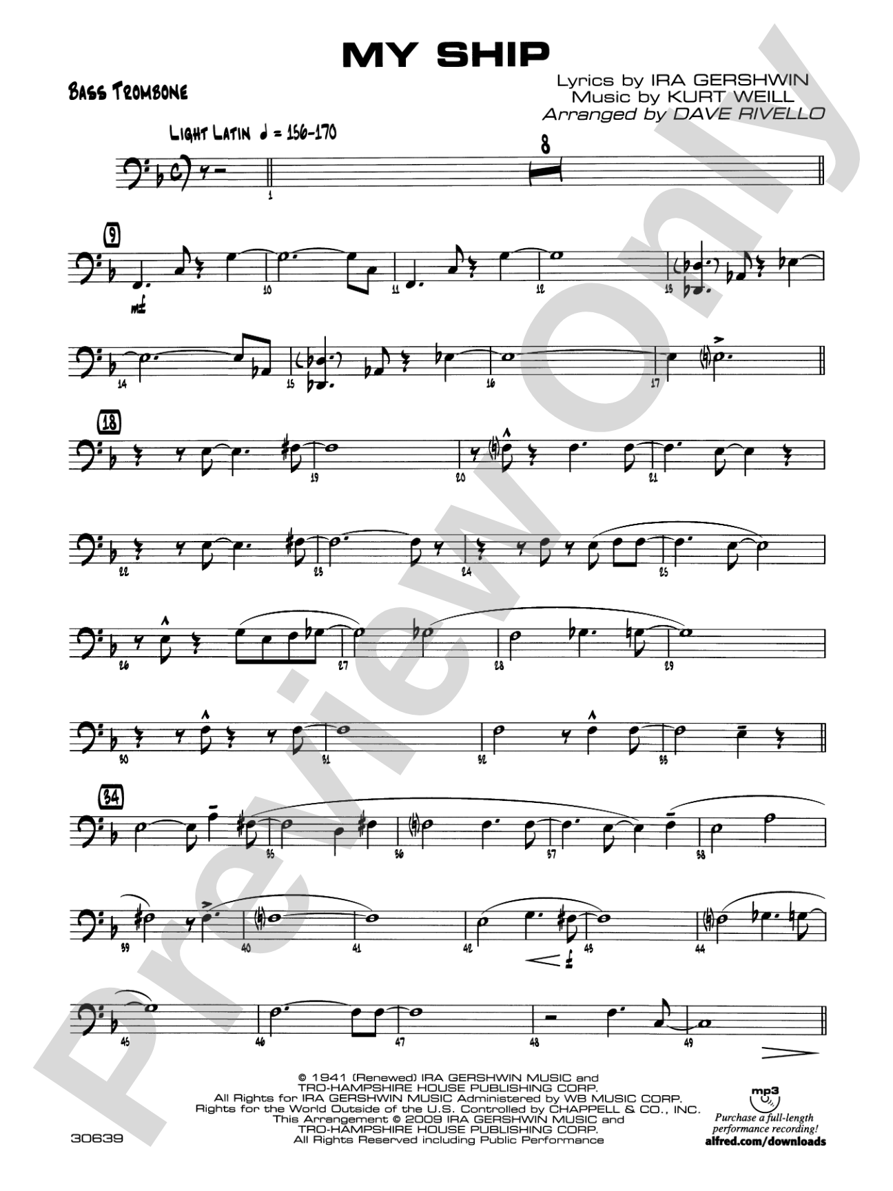 My Ship: 4th Trombone