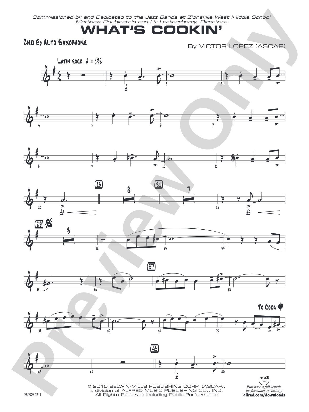 What's Cookin': 2nd E-flat Alto Saxophone