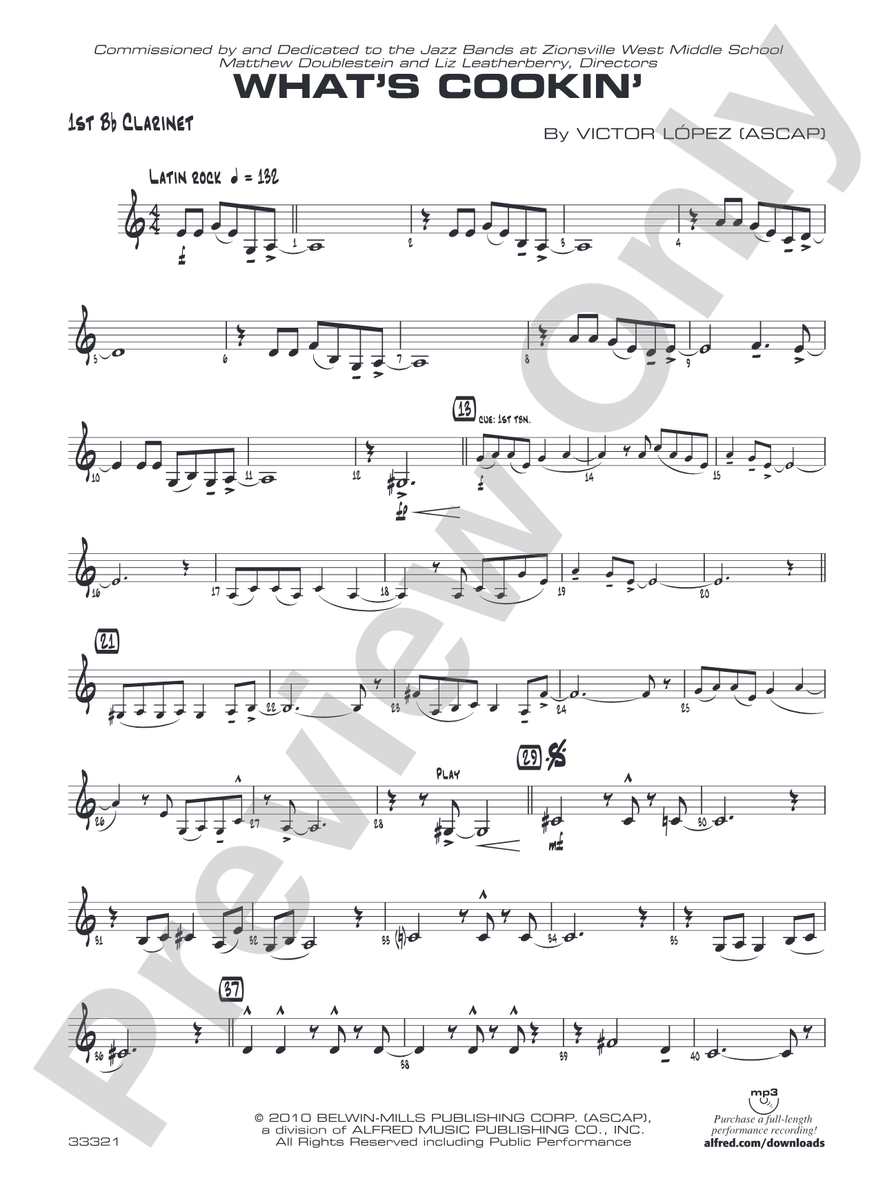 What's Cookin': 1st B-flat Clarinet