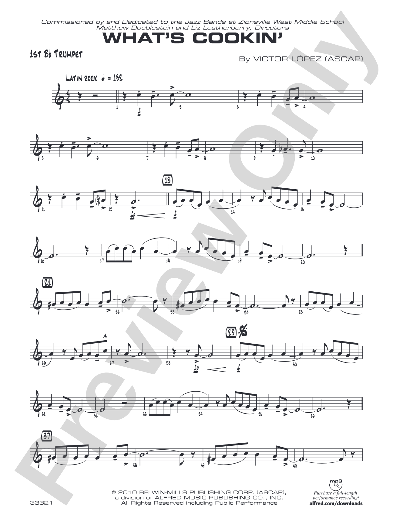 What's Cookin': 1st B-flat Trumpet
