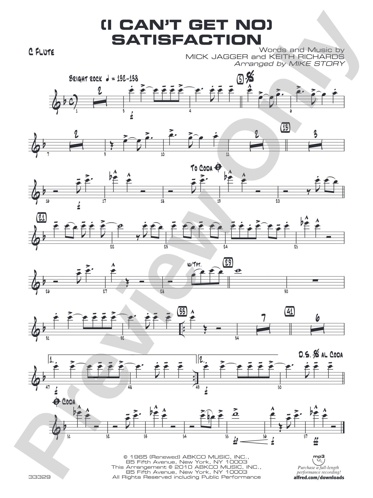 (I Can't Get No) Satisfaction: Flute