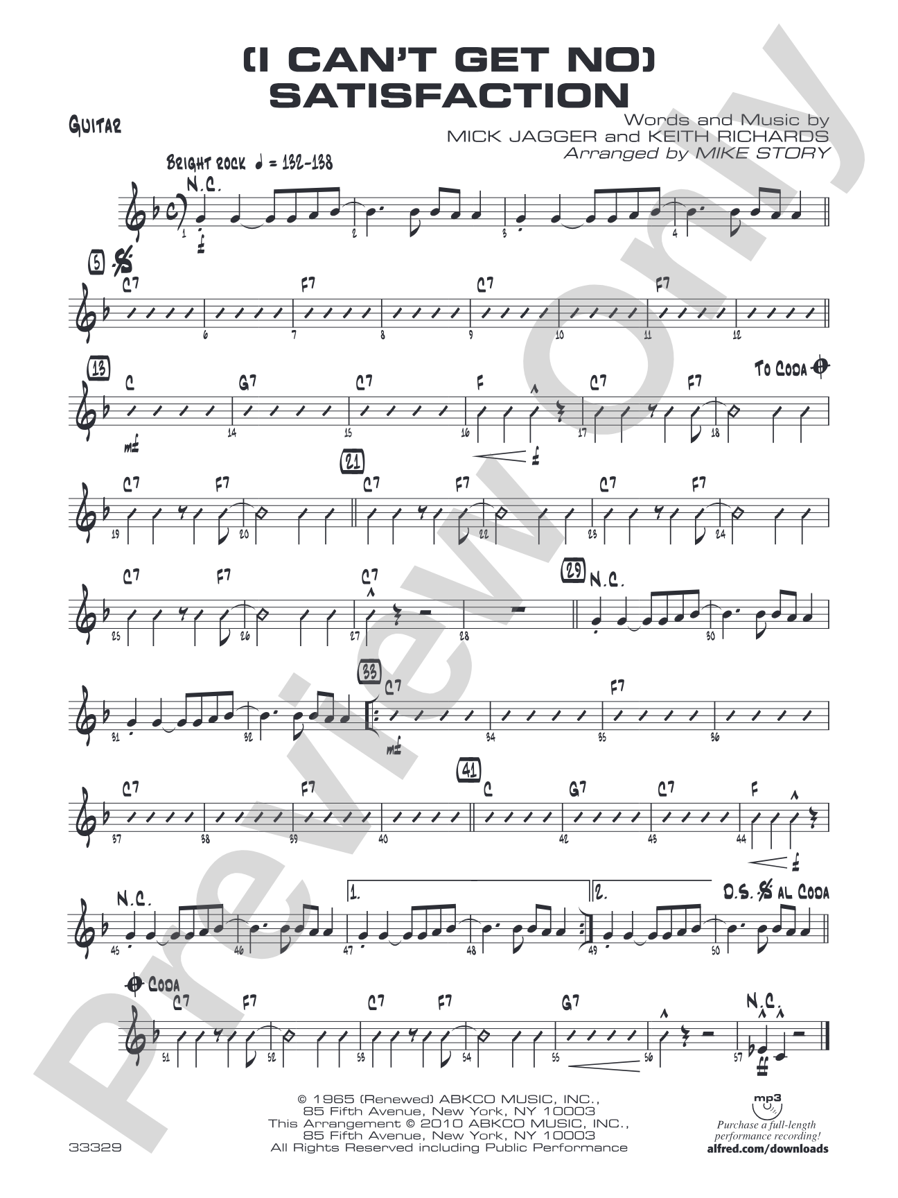 (I Can't Get No) Satisfaction: Guitar