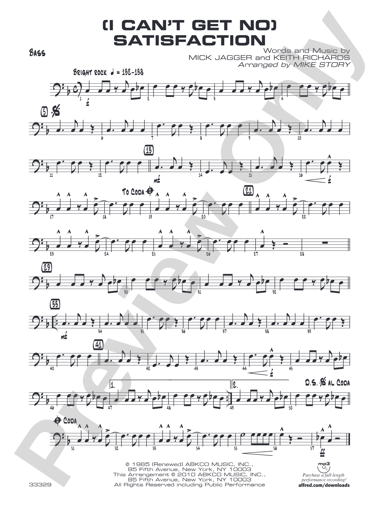 (I Can't Get No) Satisfaction: String Bass