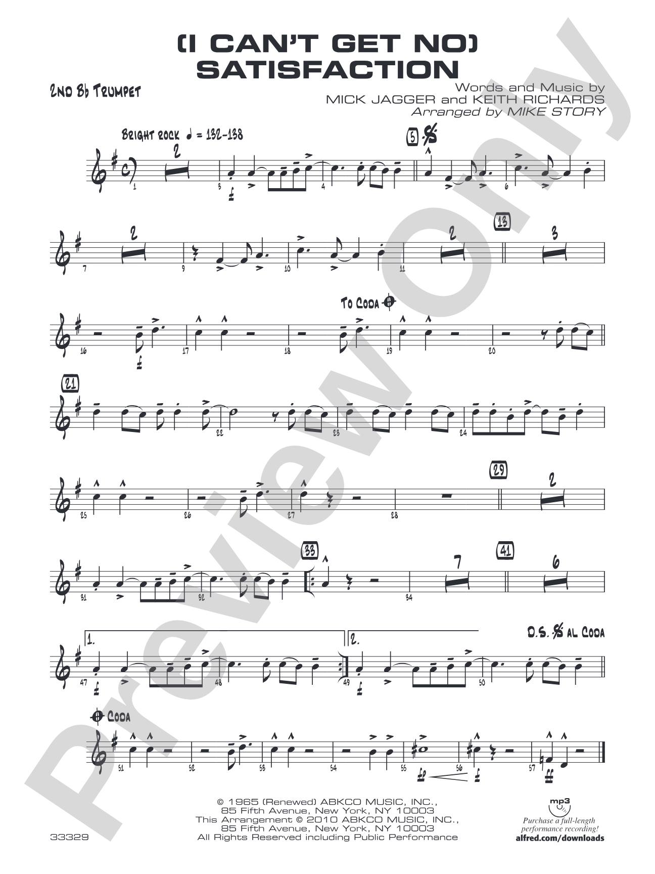 (I Can't Get No) Satisfaction: 2nd B-flat Trumpet