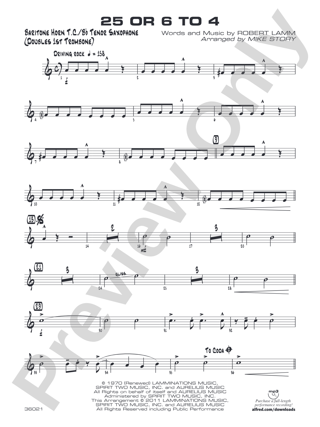 25 or 6 to 4: Baritone T.C.