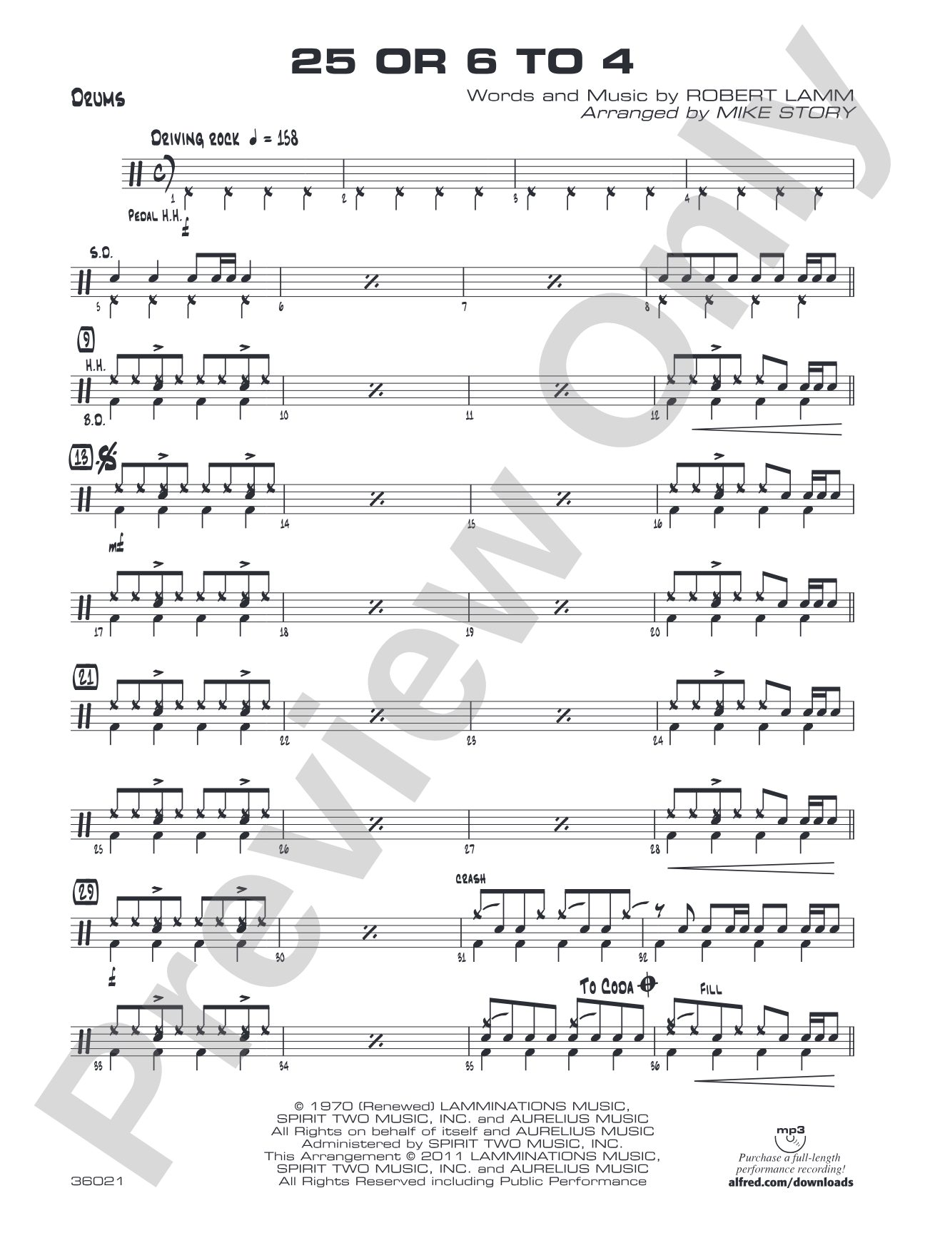 25 or 6 to 4: Drums