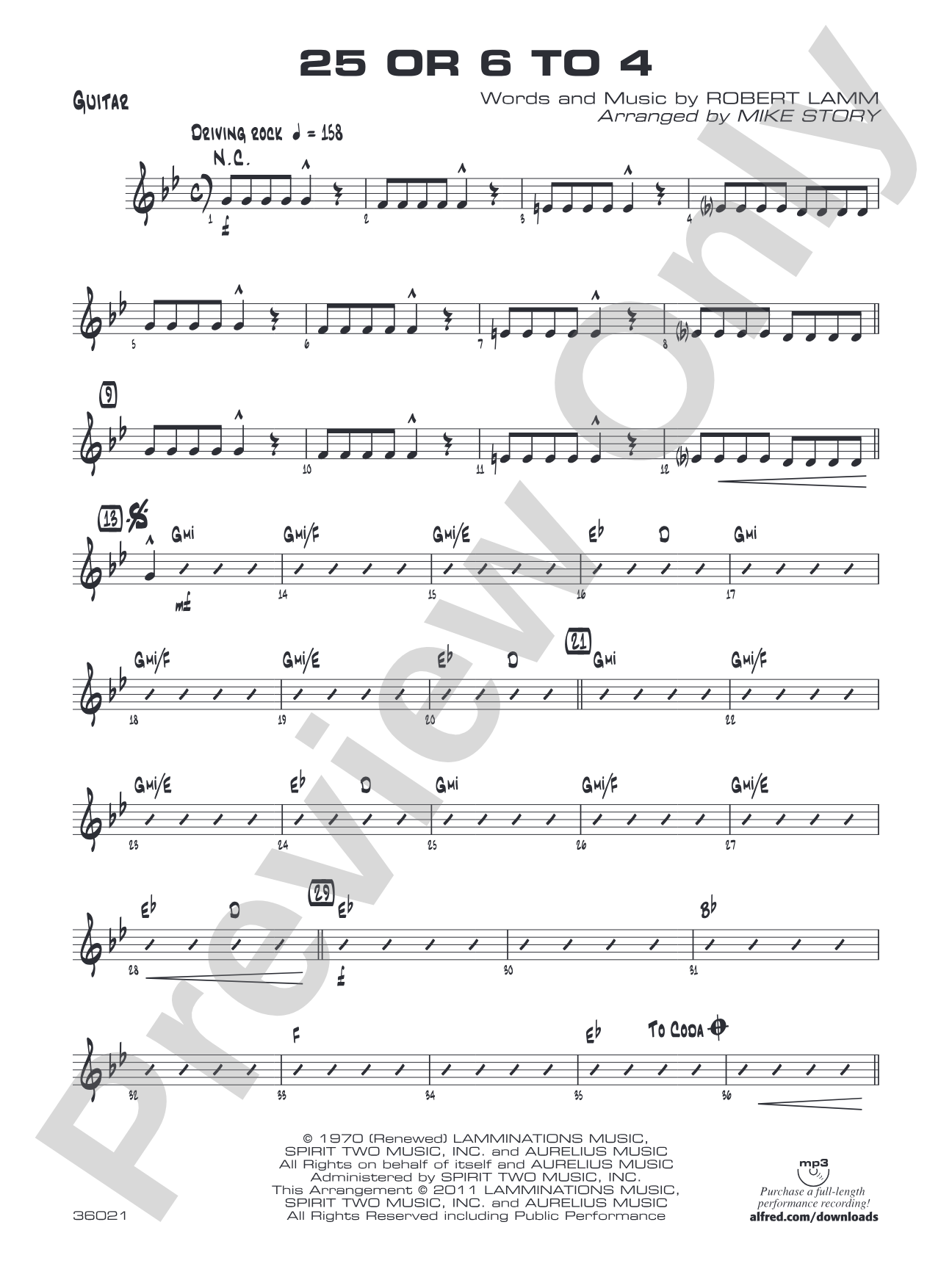 25 or 6 to 4: Guitar
