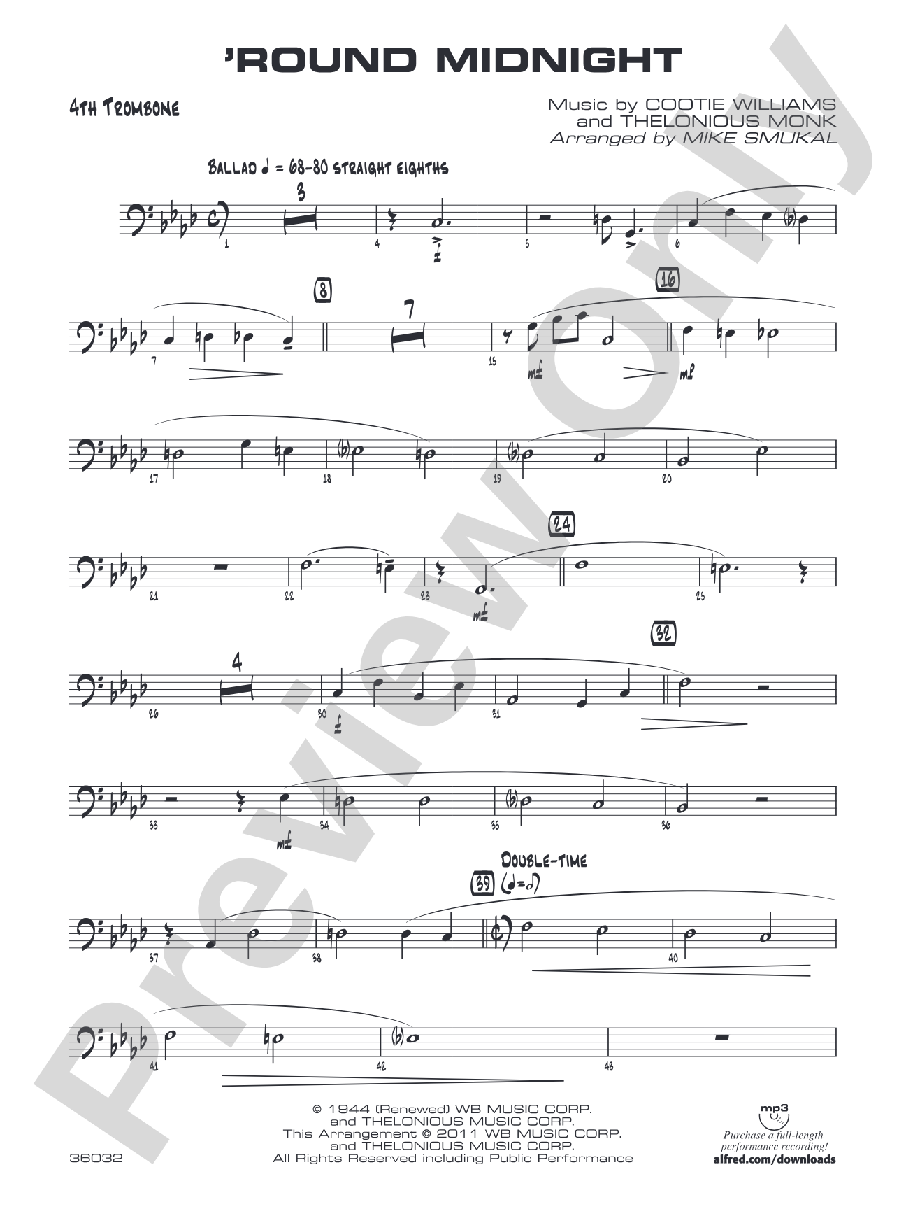 'Round Midnight: 4th Trombone
